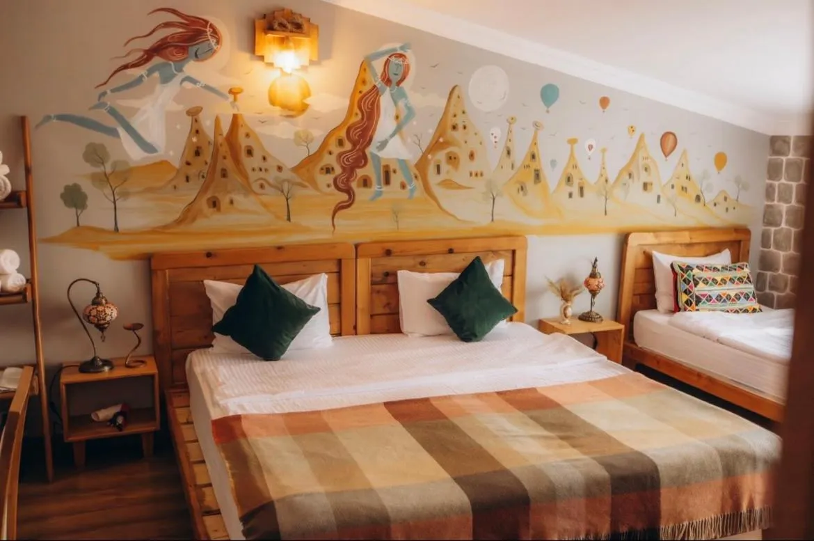 Decorative detail, Bed in Alphan Cappadocia