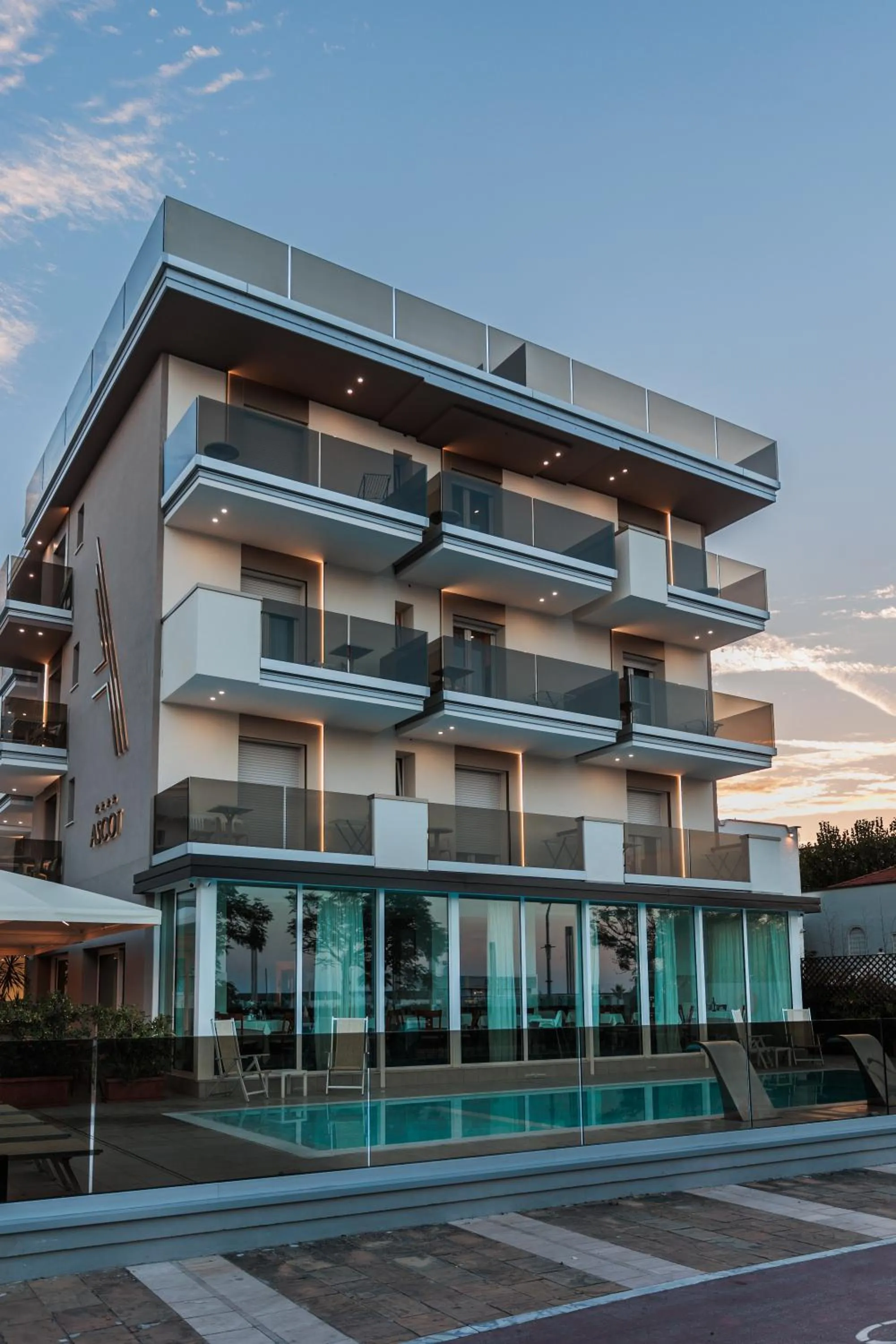 Property building in Hotel Ascot Riccione