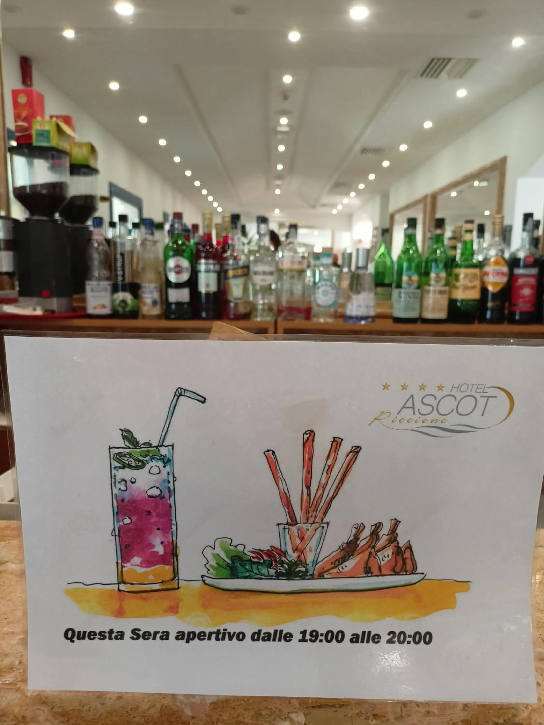 Lounge or bar in Hotel Ascot Riccione