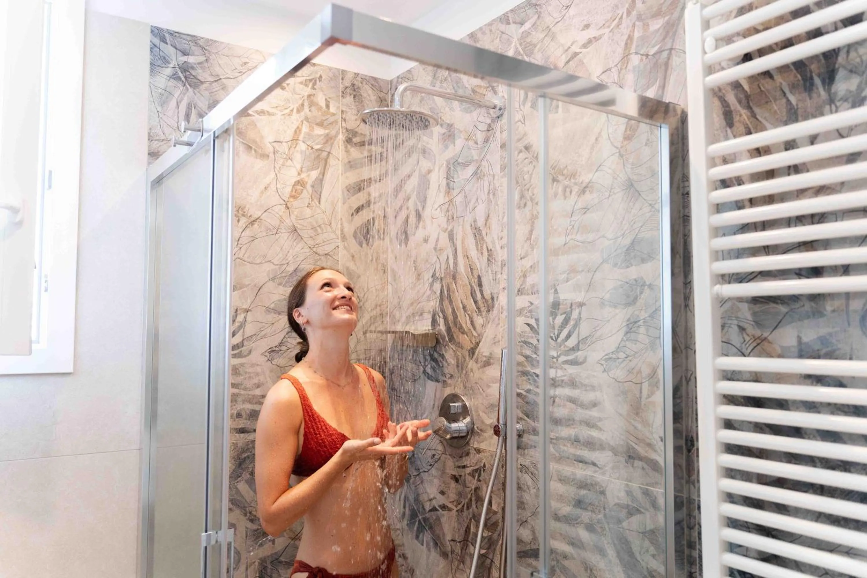 Shower in Hotel Ascot Riccione