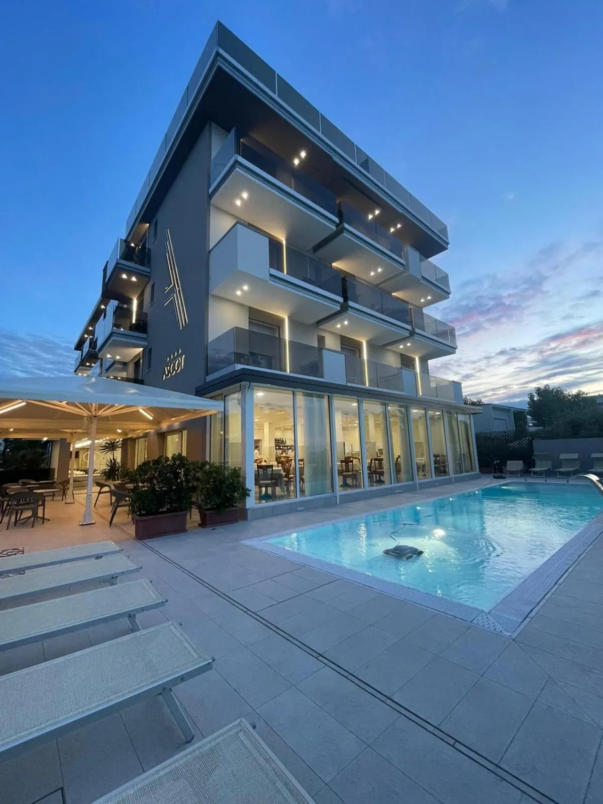 Property building in Hotel Ascot Riccione