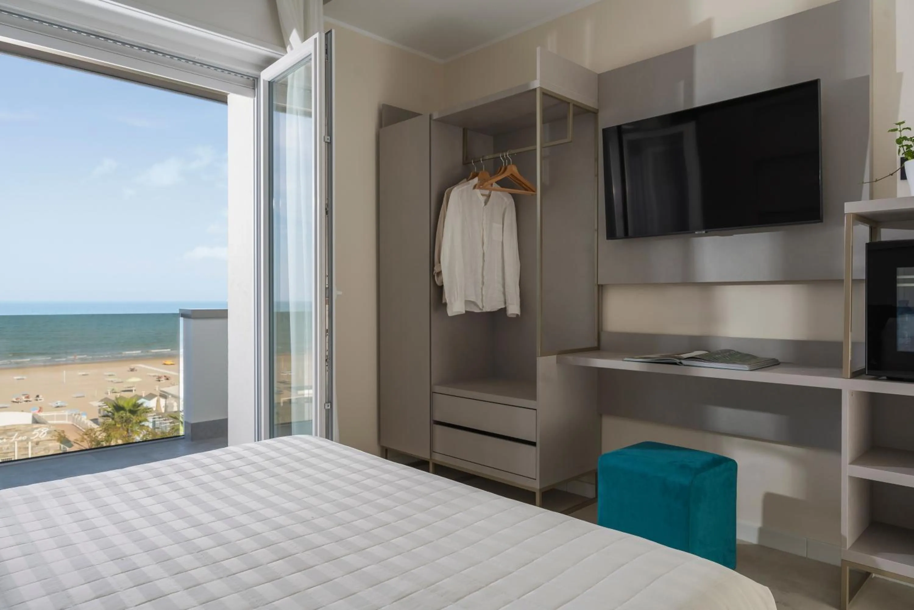 Bed in Hotel Ascot Riccione