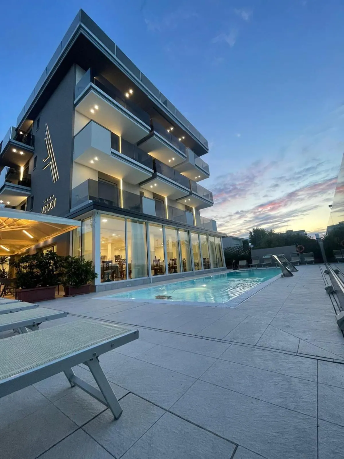 Property building in Hotel Ascot Riccione