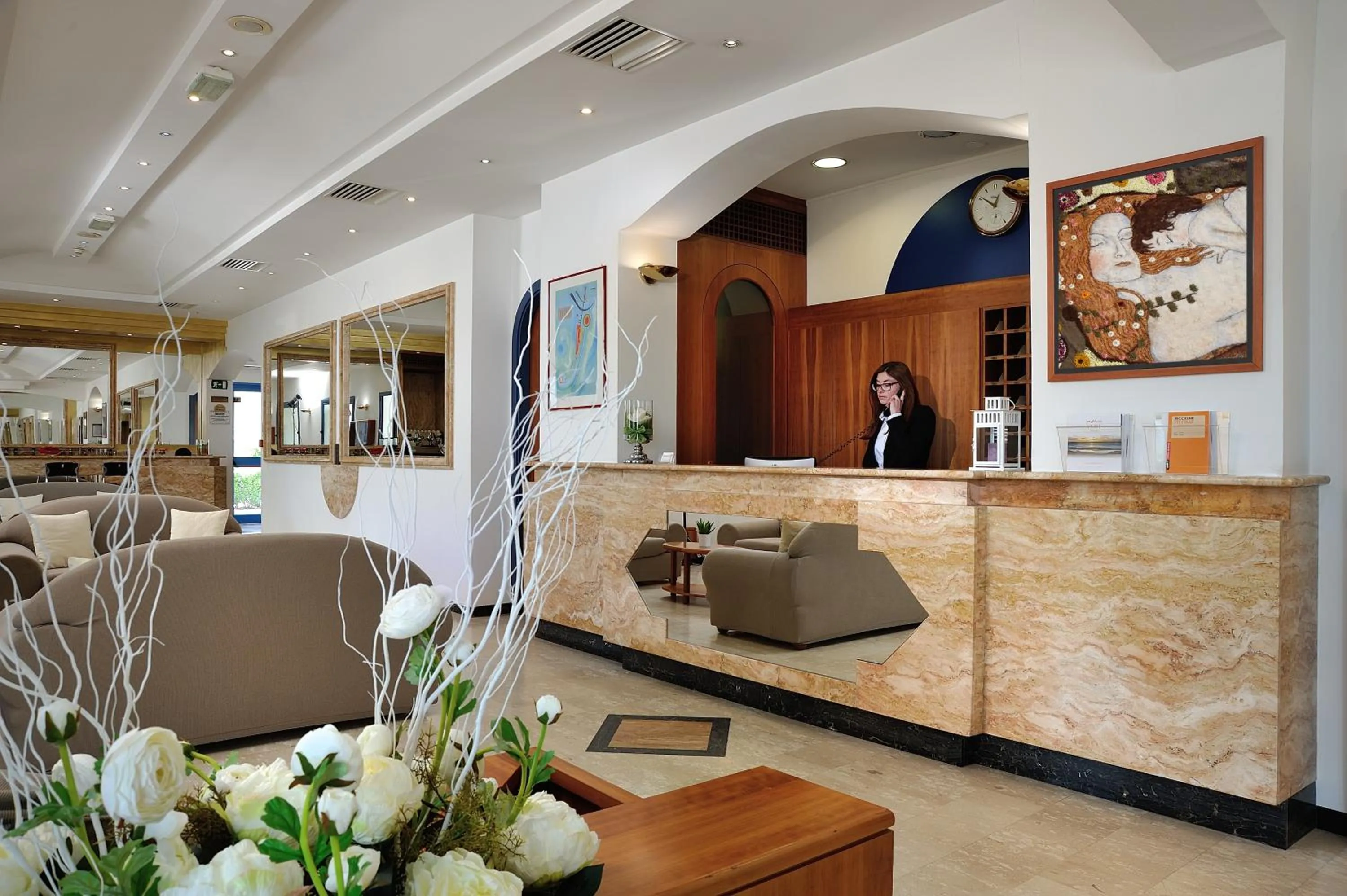 Lobby or reception in Hotel Ascot Riccione