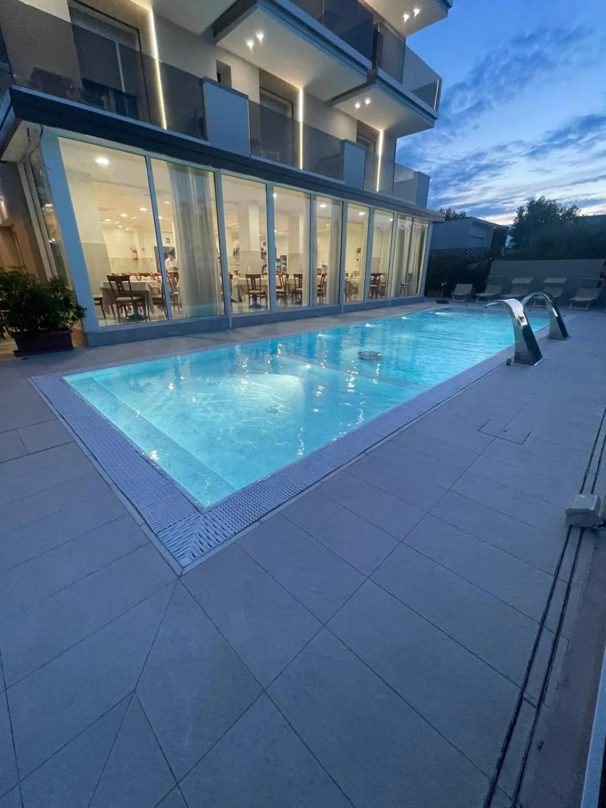 Swimming pool in Hotel Ascot Riccione