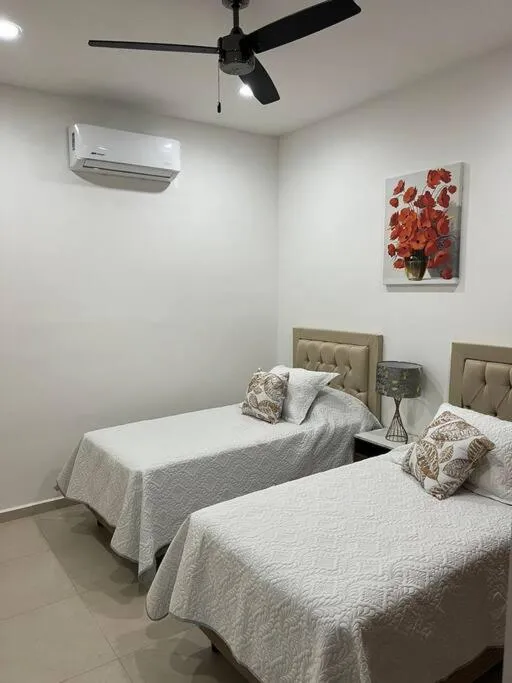 Bed in New & beautiful apartment GF with private pool