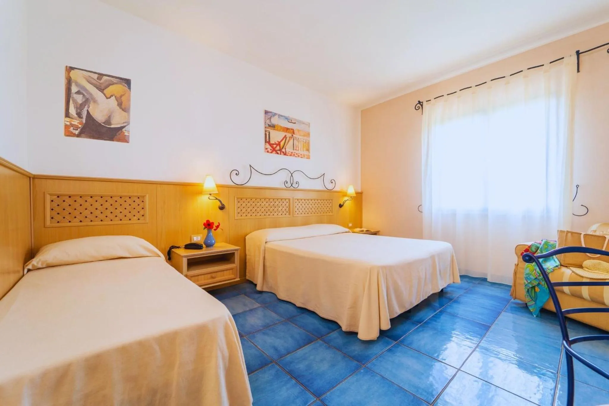 Bed in Hotel Ipomea Club