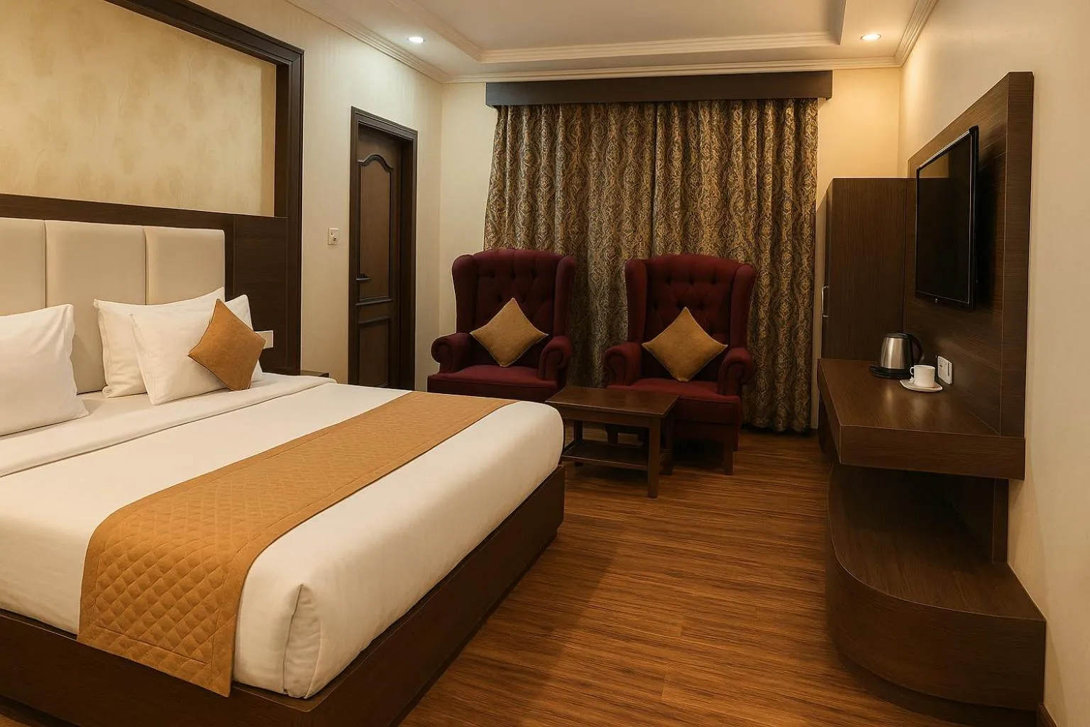 Bed in HOTEL Grand JAGDISH RESIDENCY