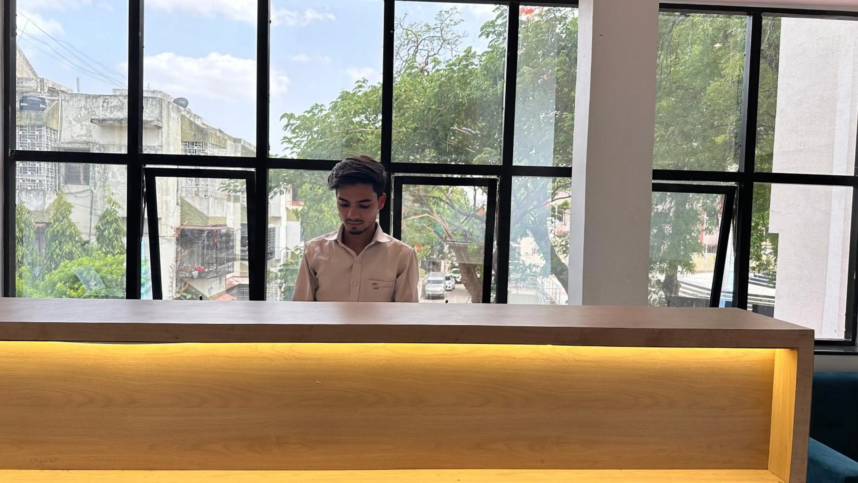 Lobby or reception in Hotel Unnati