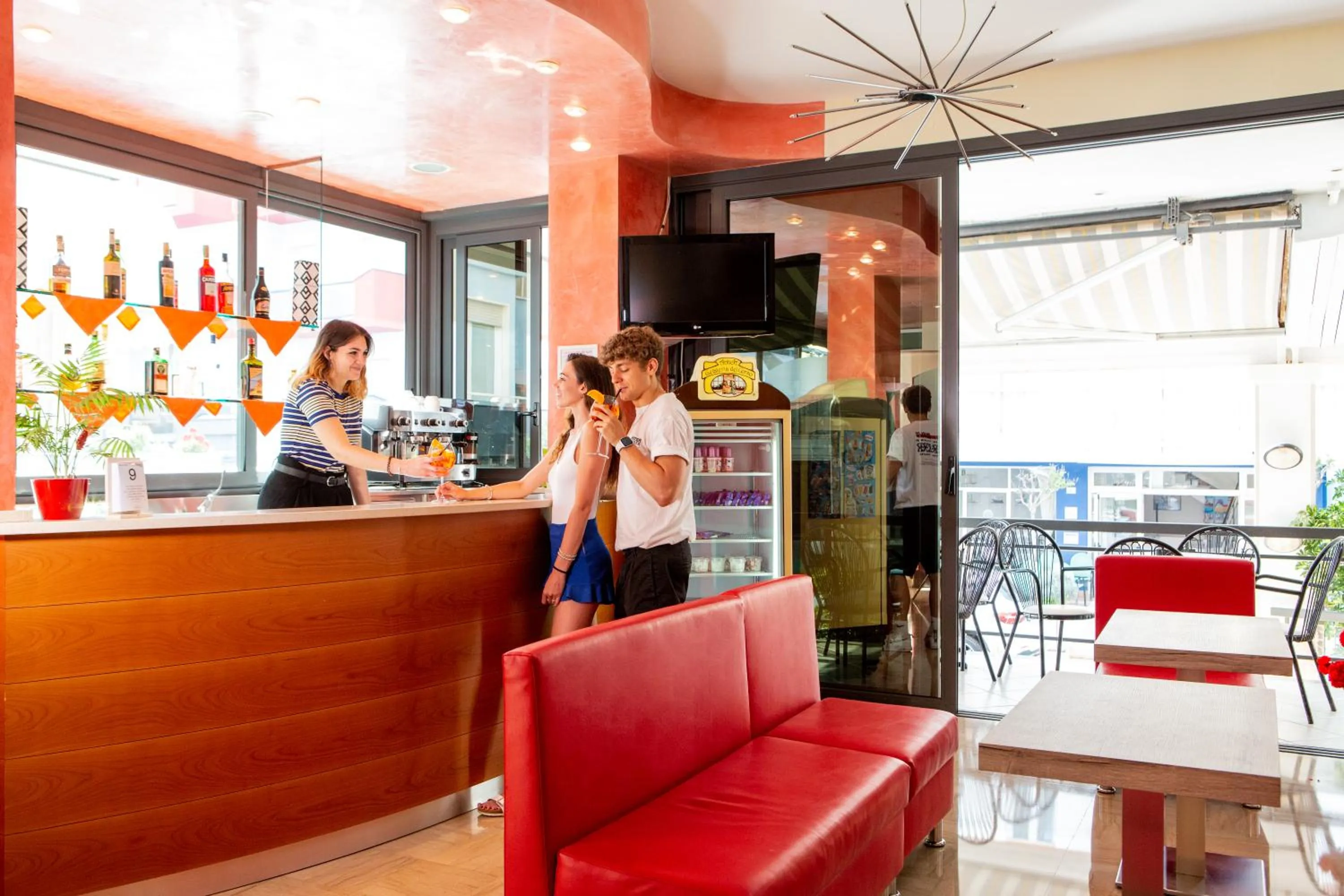 Communal lounge/ TV room in Hotel Dusseldorf