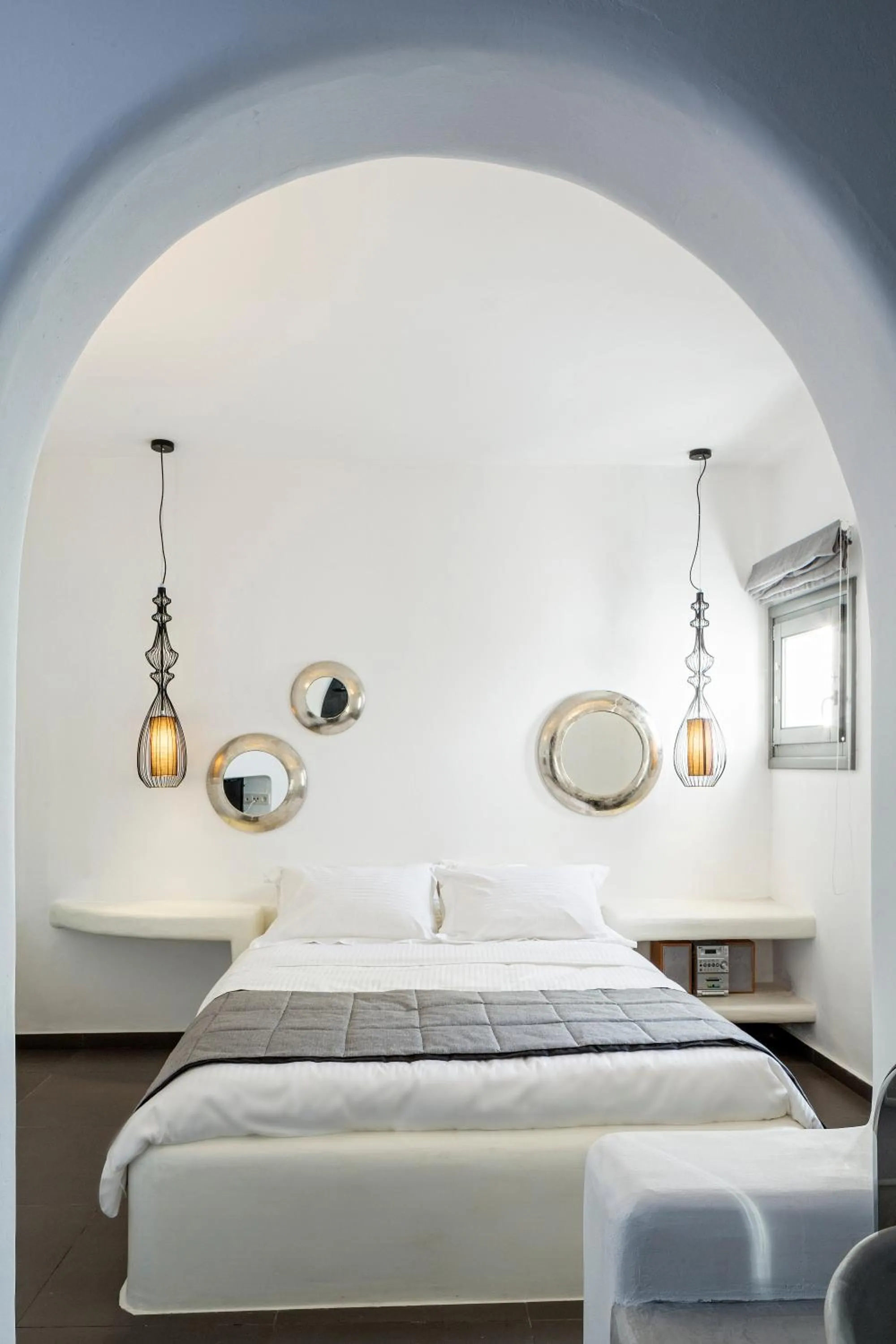 Shower, Bed in Aroma Suites