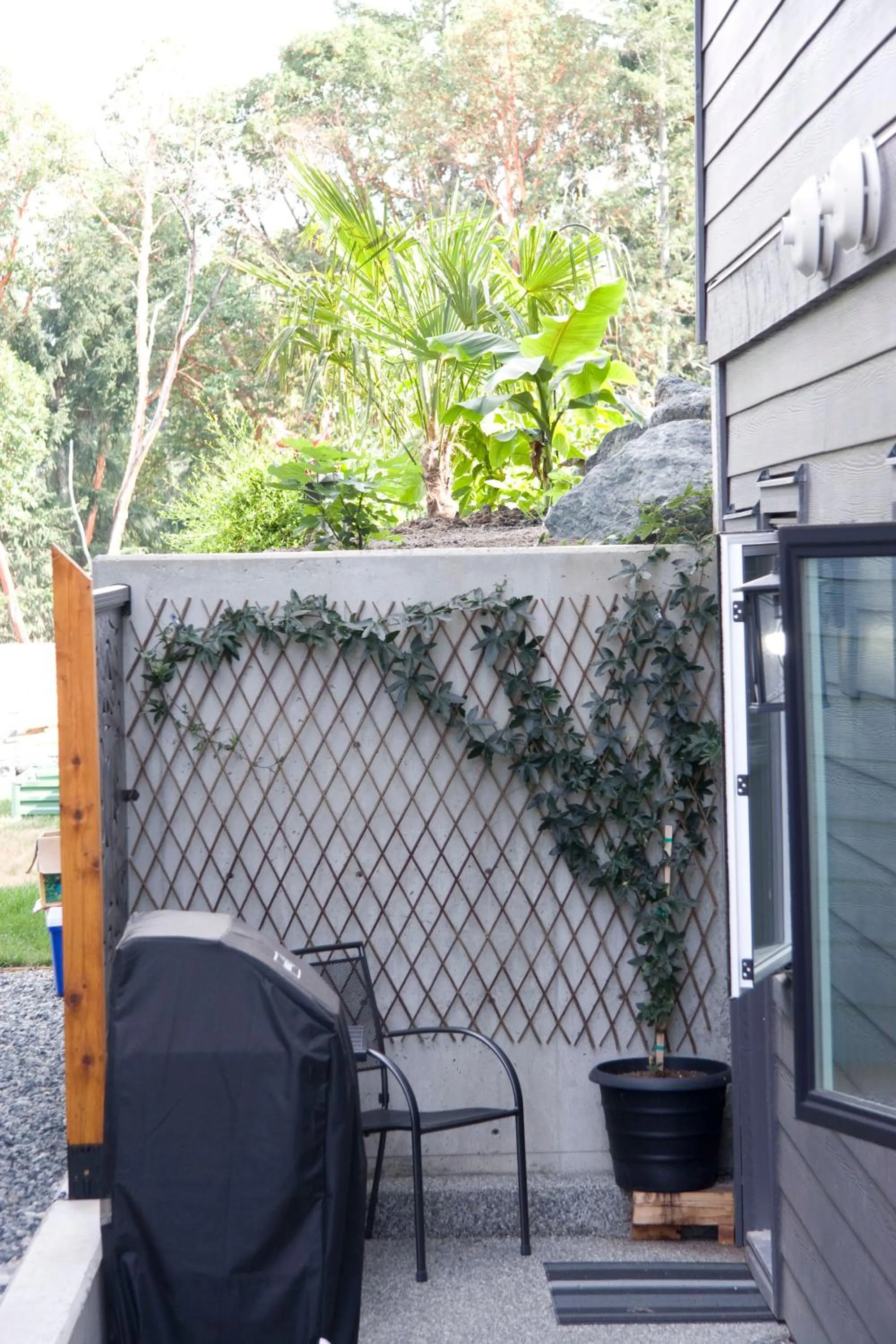 BBQ facilities in M&M's Maple Bay Mountain Guesthouse