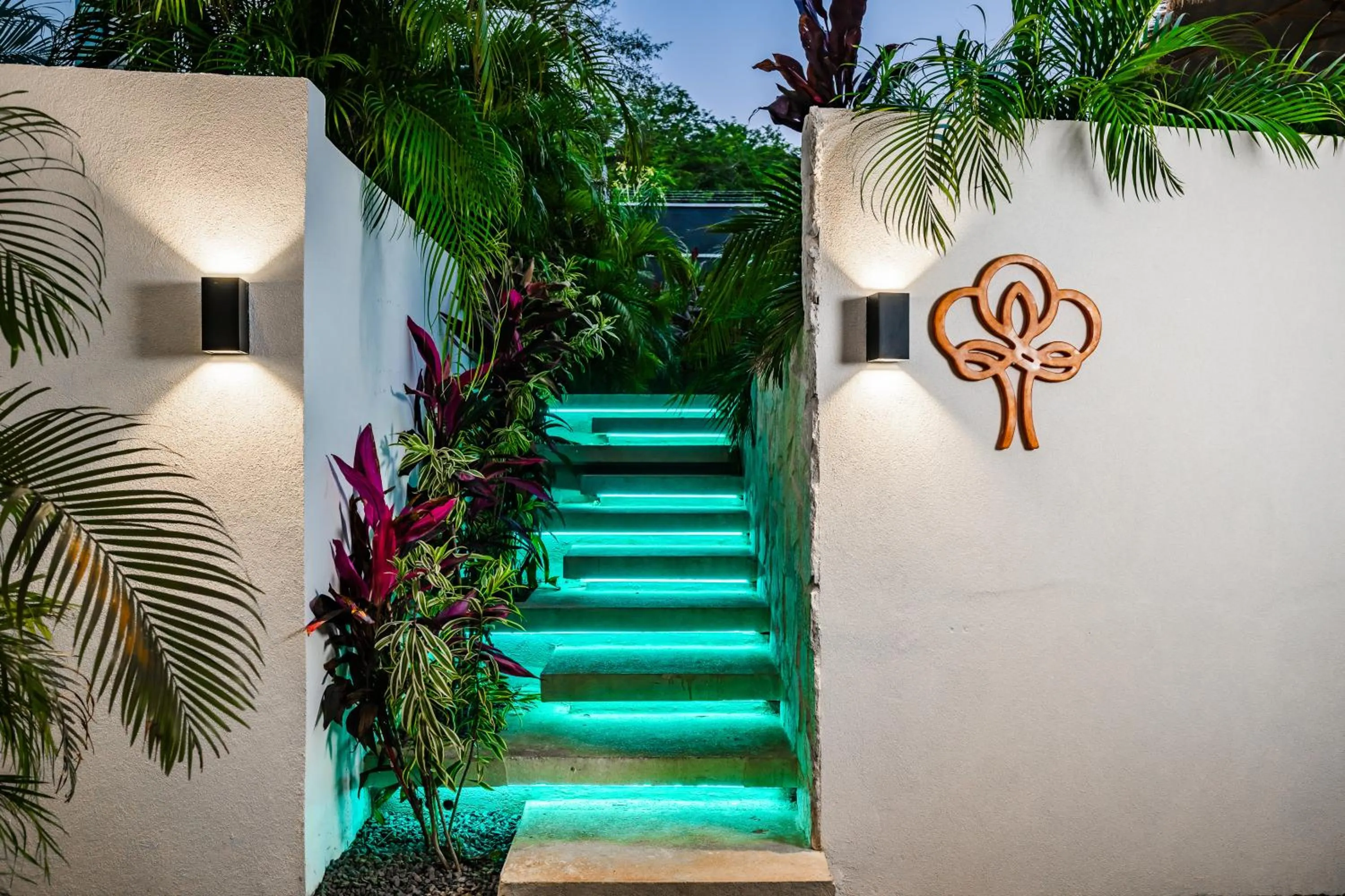 Garden in mVillas Luxury Villas with Beach Club Access & Sauna