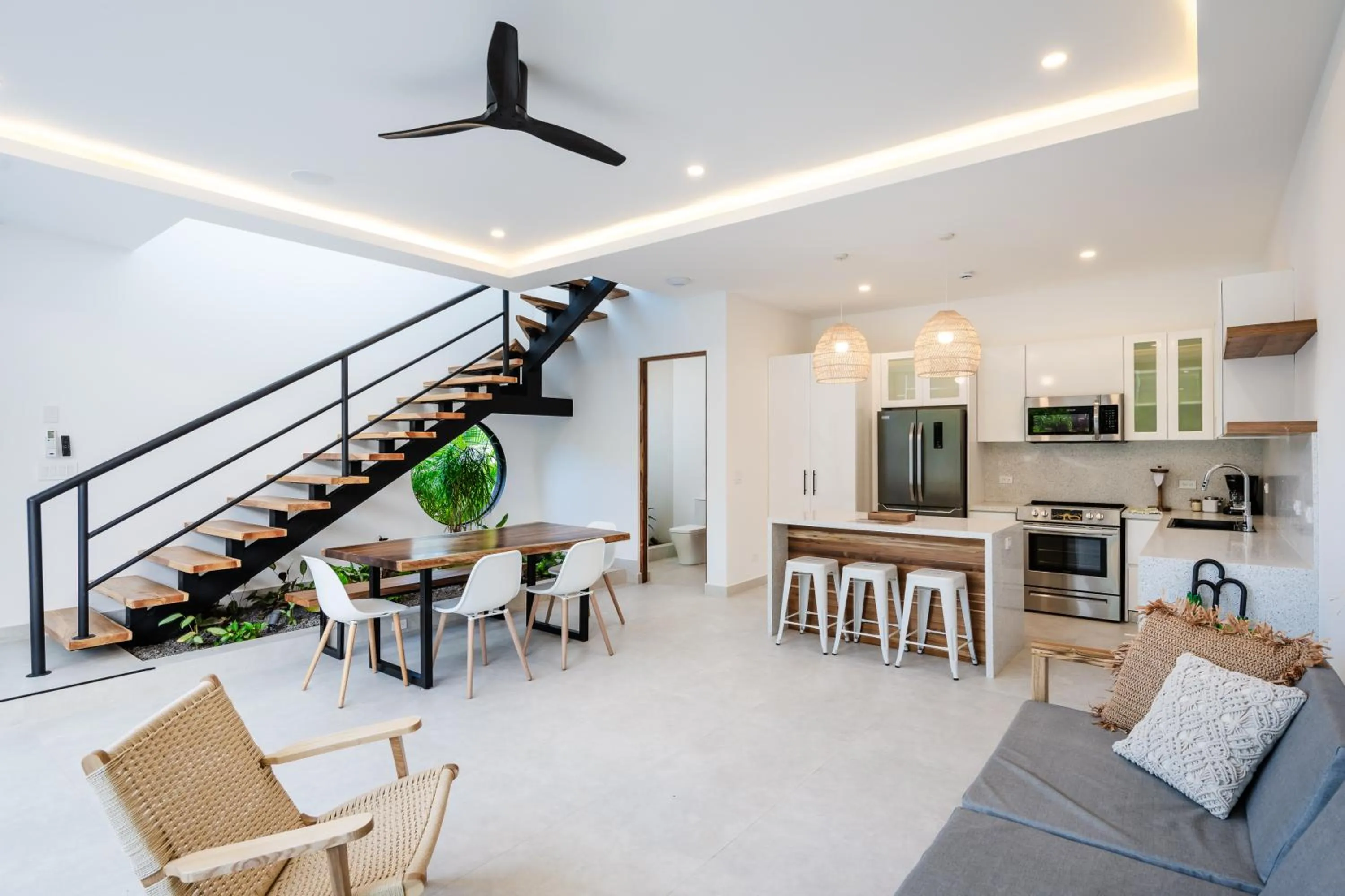 Dining area in mVillas Luxury Villas with Beach Club Access & Sauna