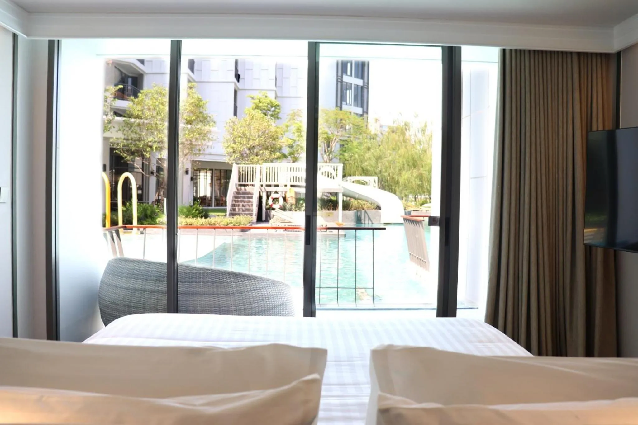 View (from property/room), Bed in The Quarter Chaophraya by UHG