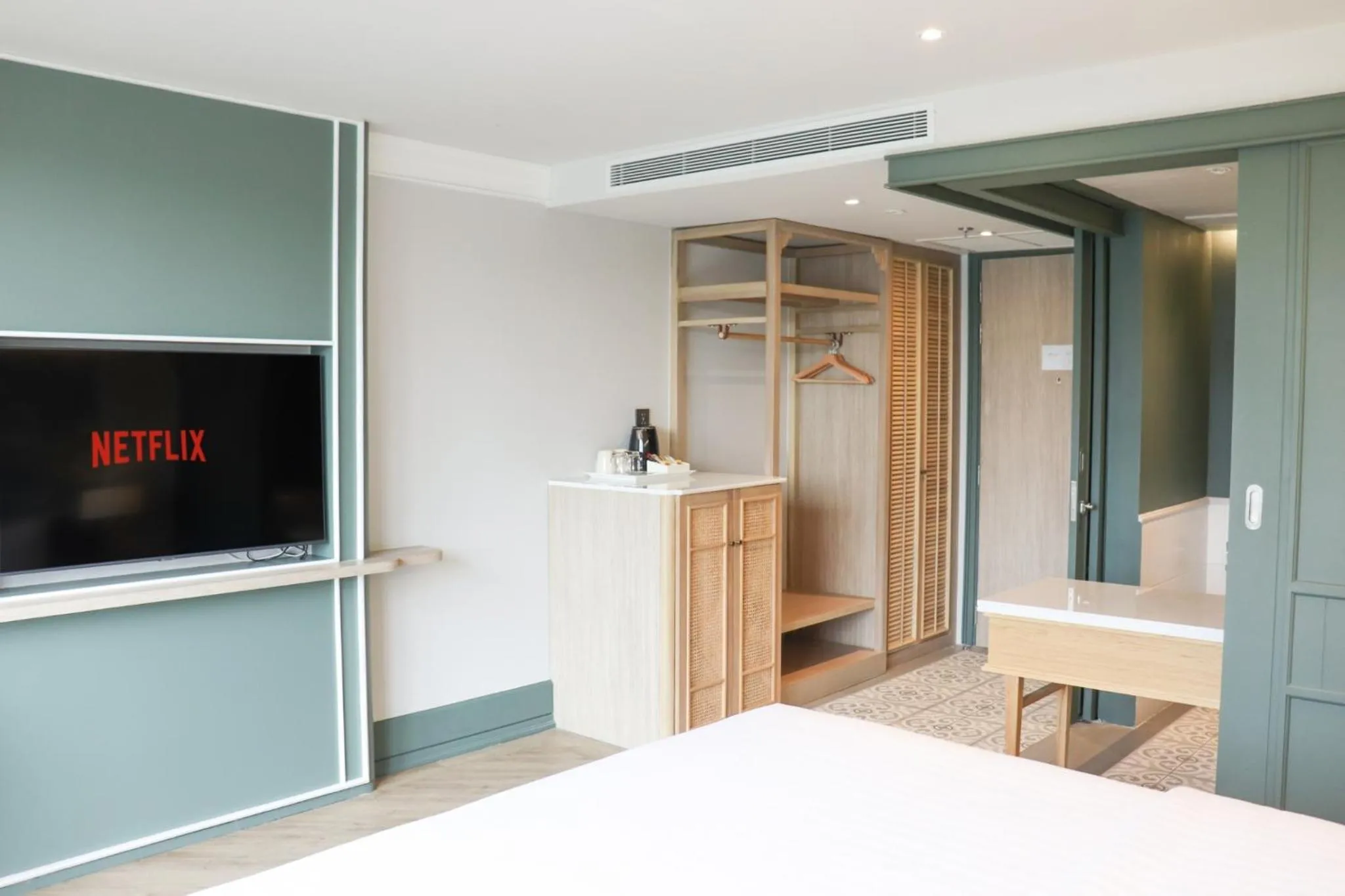 wardrobe, Bed in The Quarter Chaophraya by UHG