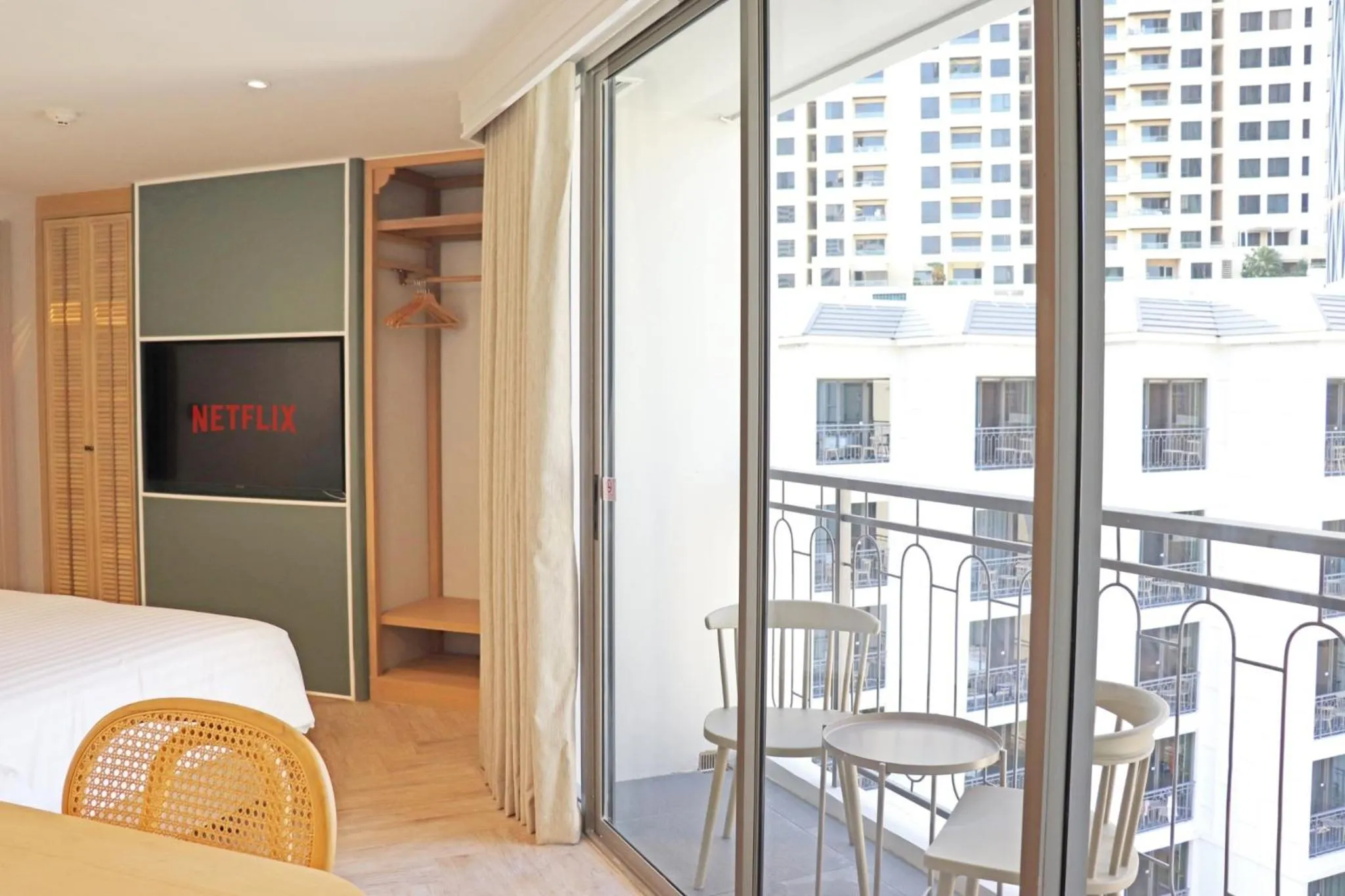 Balcony/Terrace, Bed in The Quarter Chaophraya by UHG