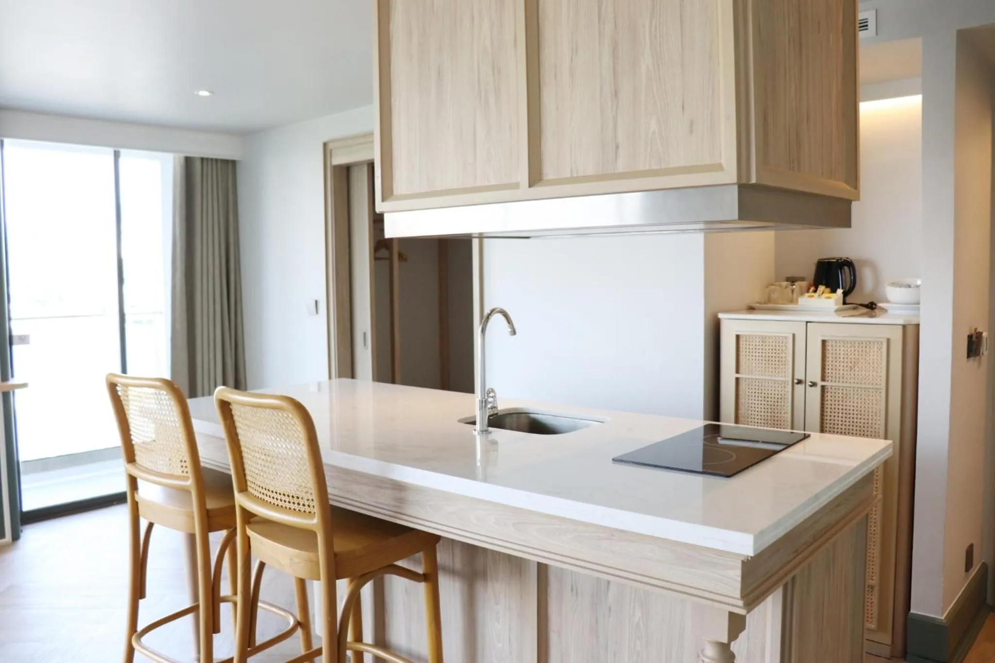 Kitchen or kitchenette in The Quarter Chaophraya by UHG