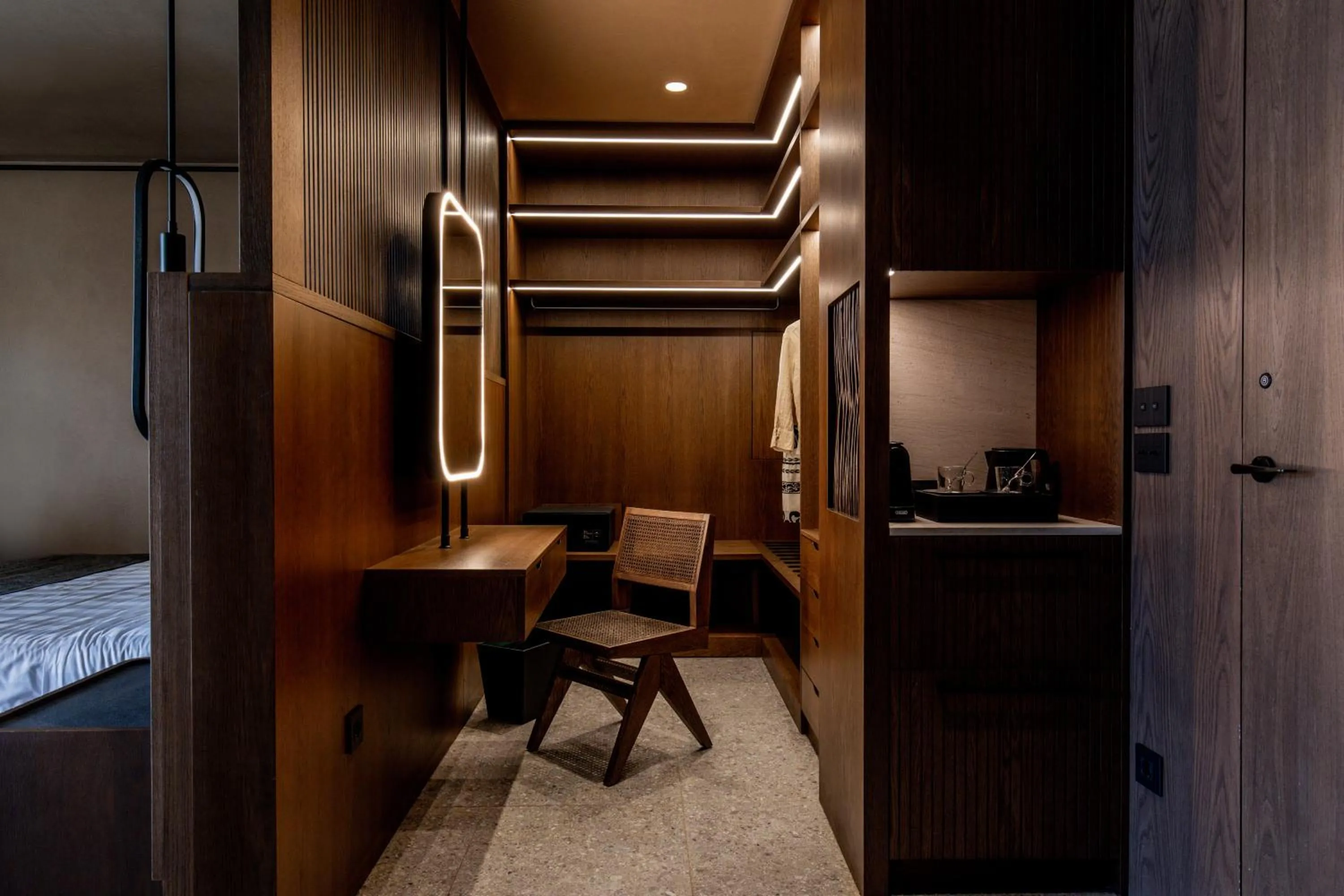 wardrobe, Bed in Pnoe Breathing Life - Adults Only