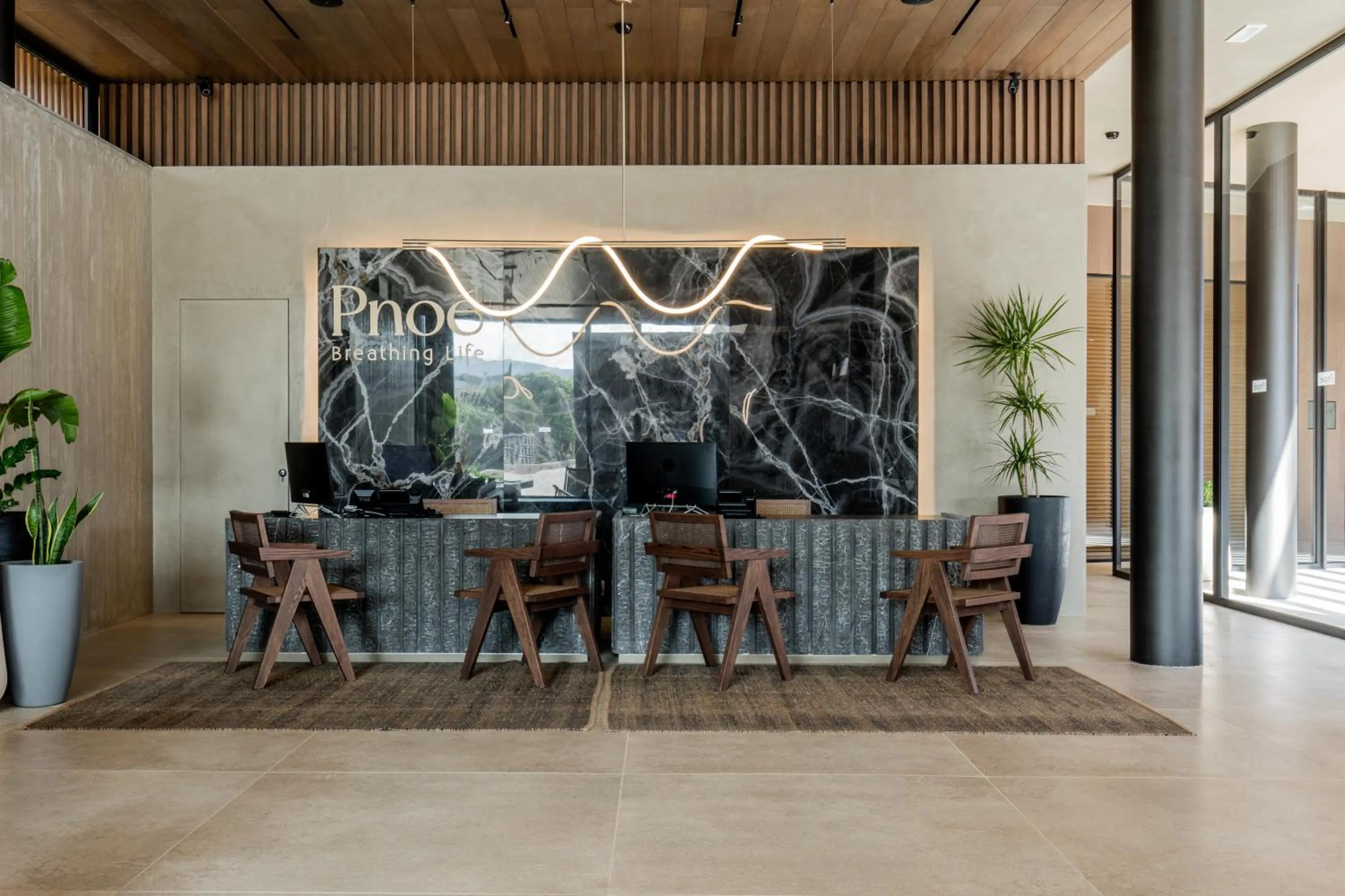 Lobby or reception in Pnoe Breathing Life - Adults Only