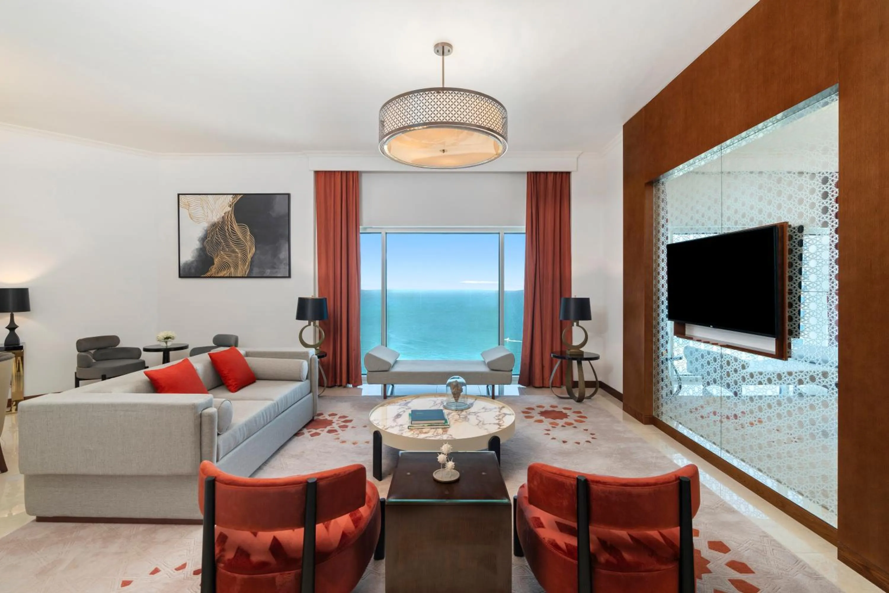 Living room in Rixos Marina Abu Dhabi