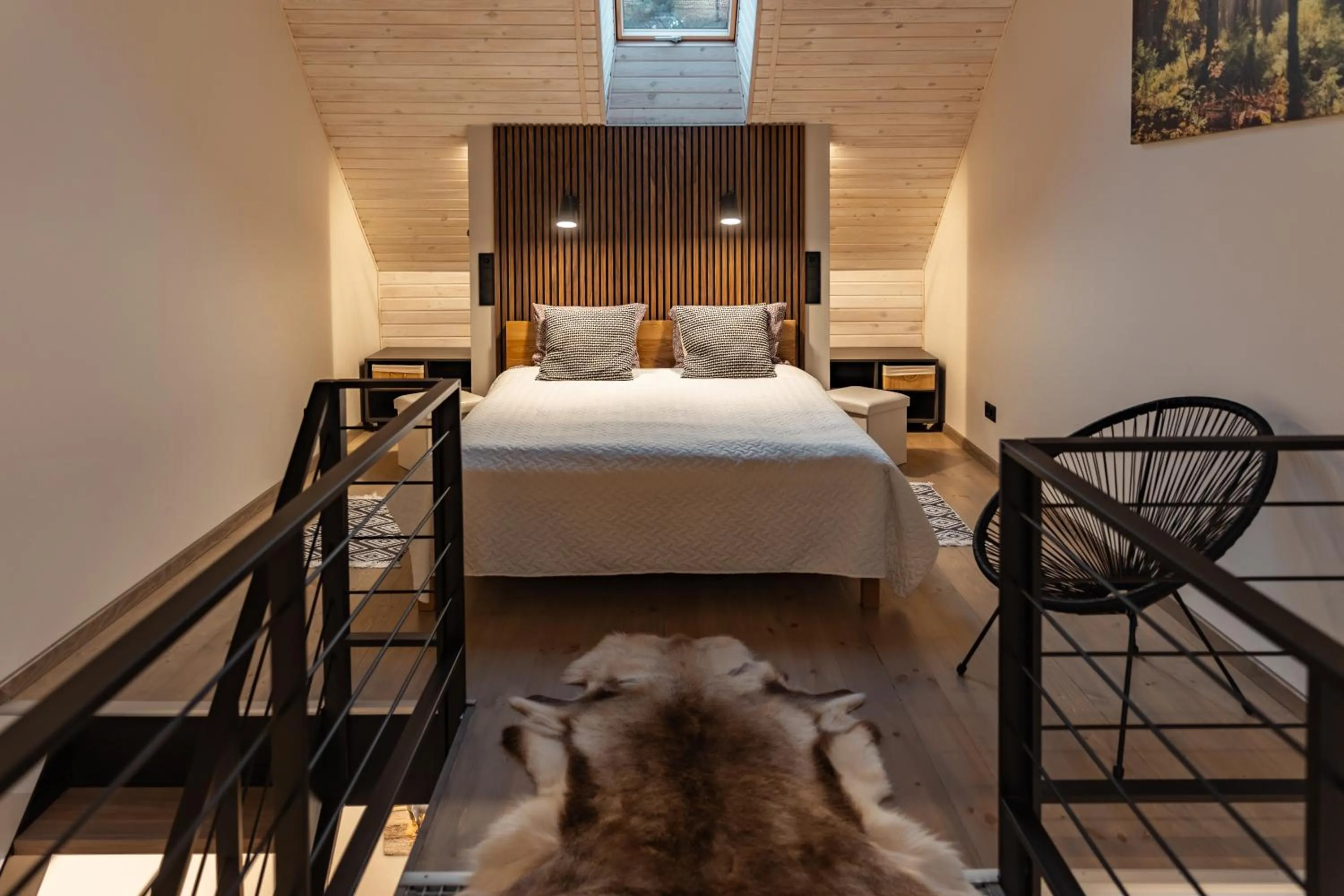 Bedroom, Bed in ZUŠU KLĒTS