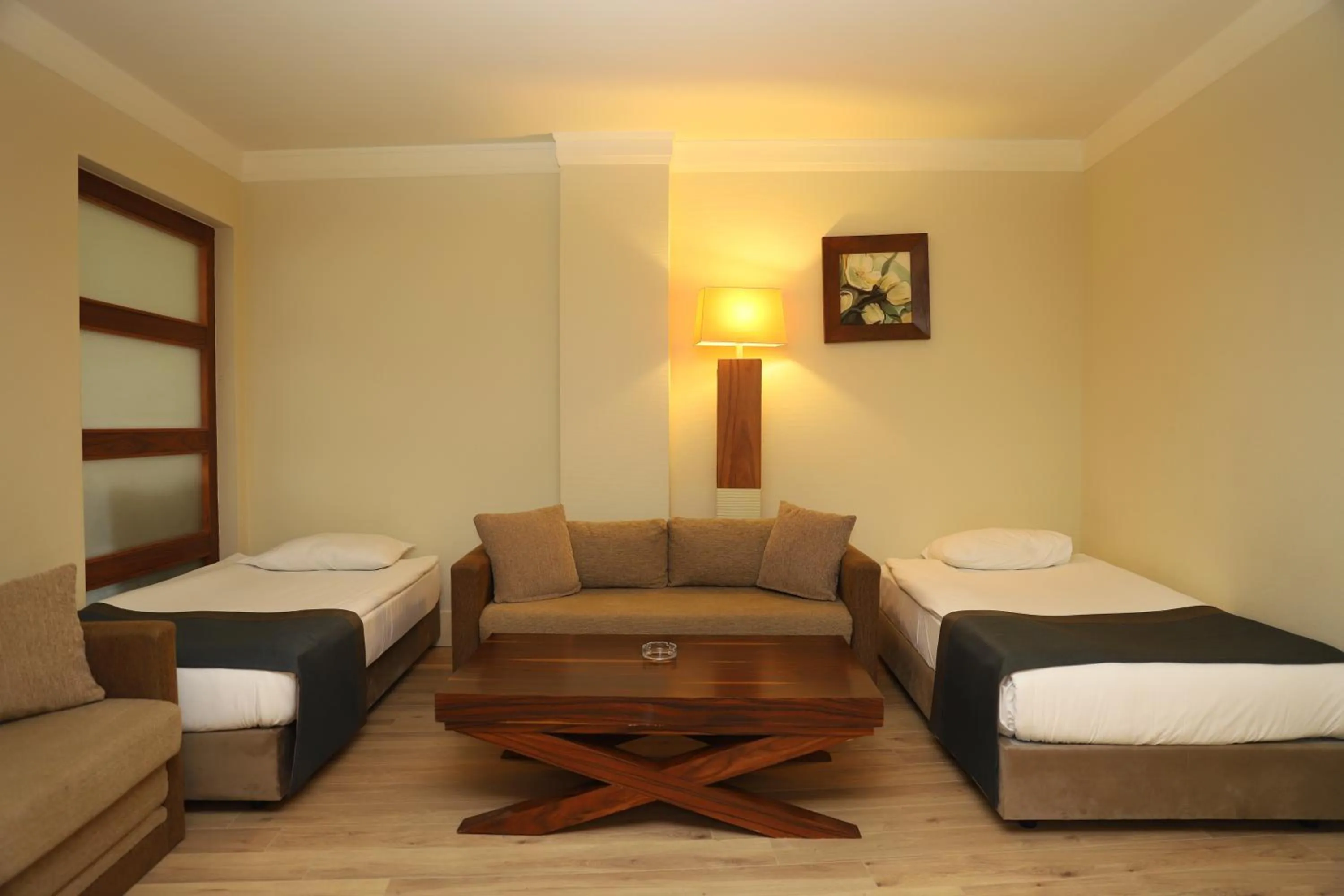 Seating area, Bed in Meder Resort Hotel - Ultra All Inclusive
