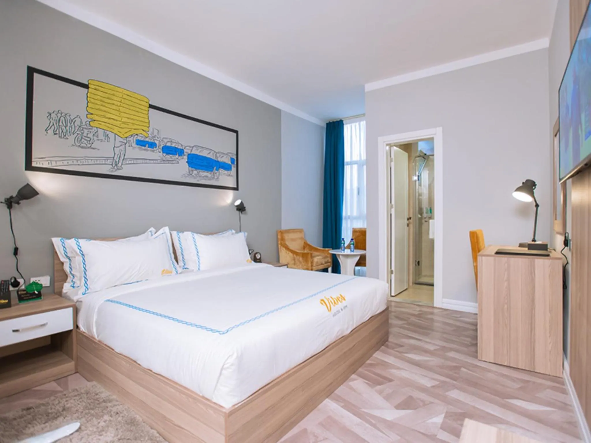 Property building, Bed in Vibes Hotel and Spa