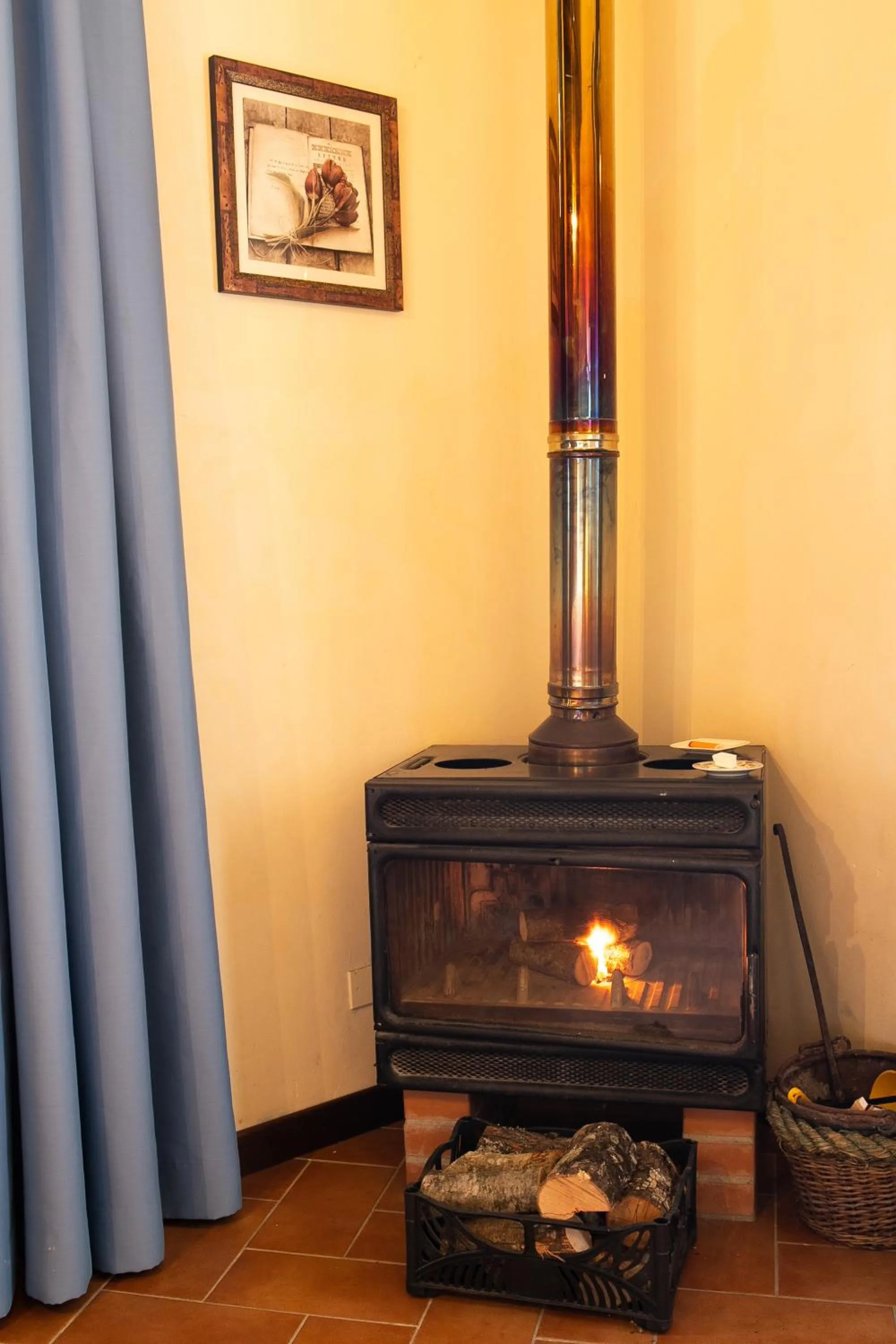 fireplace in Borgo I Tre Baroni - Spa Suites & Resort