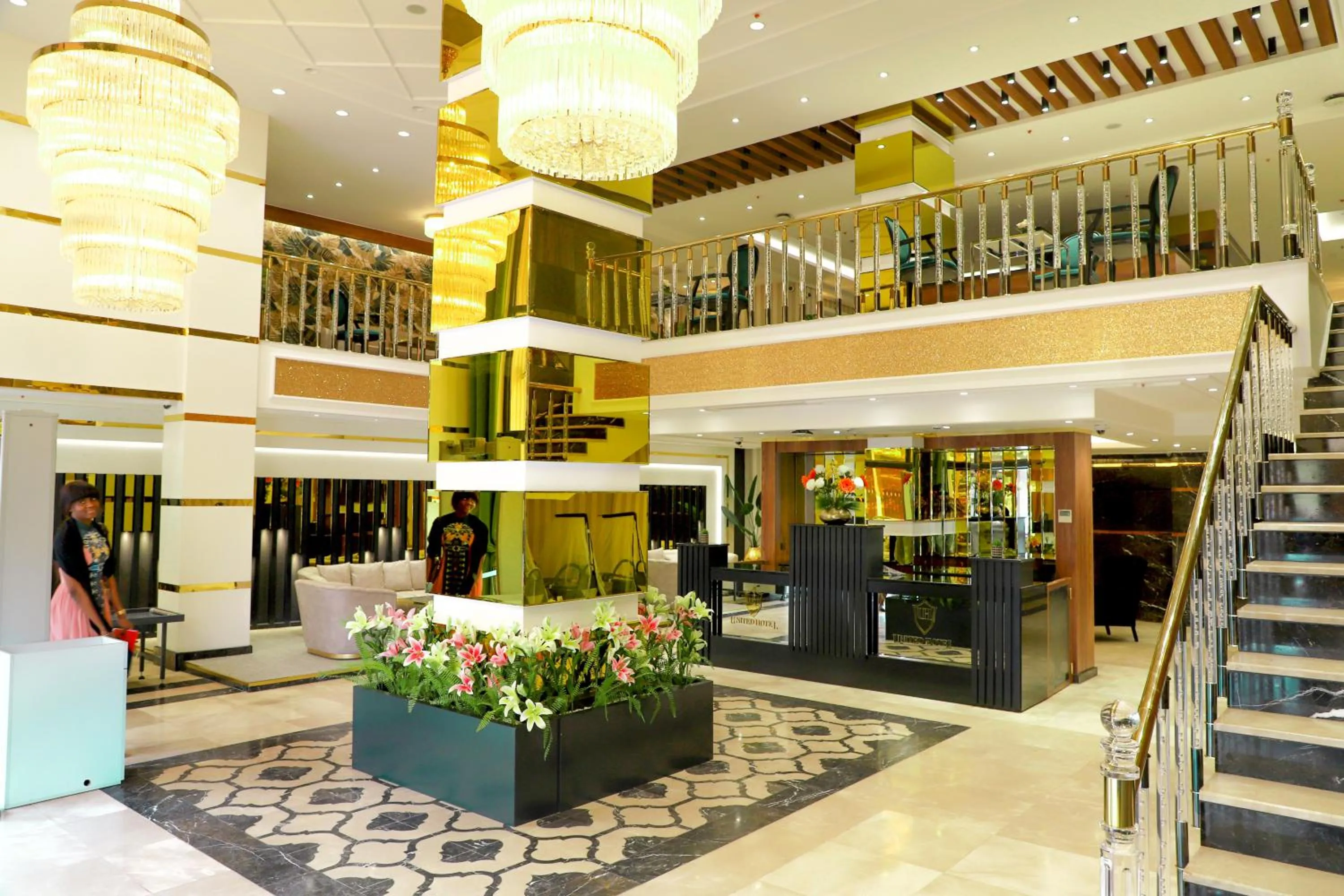 Lobby or reception in UNITED HOTEL INTERNATIONAL