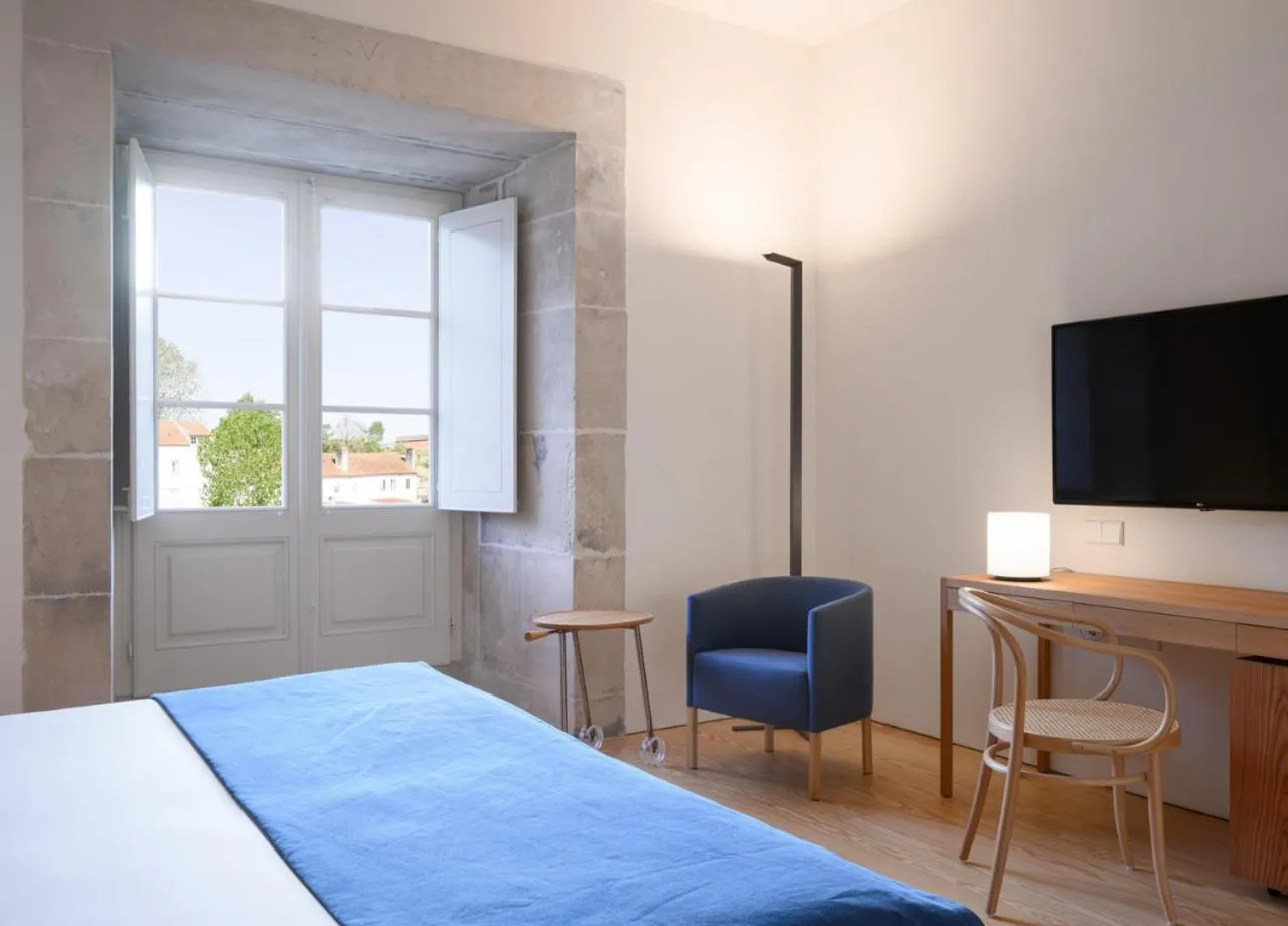 Bed in Montebelo Mosteiro de Alcobaça Historic Hotel