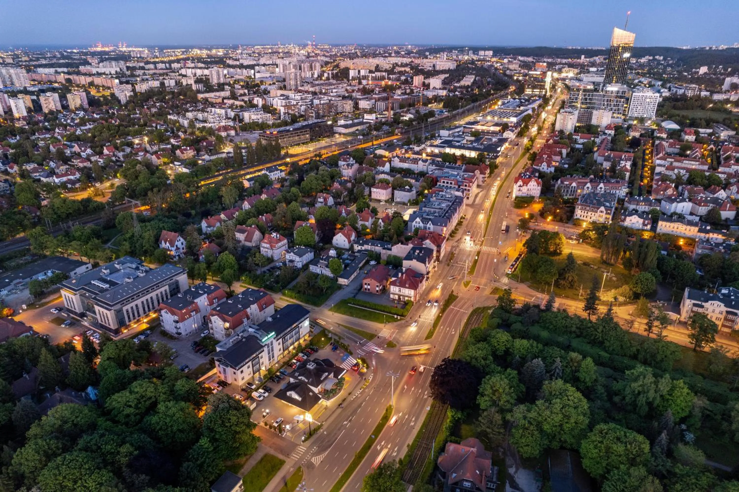Bird's eye view in Hotel Oliwski