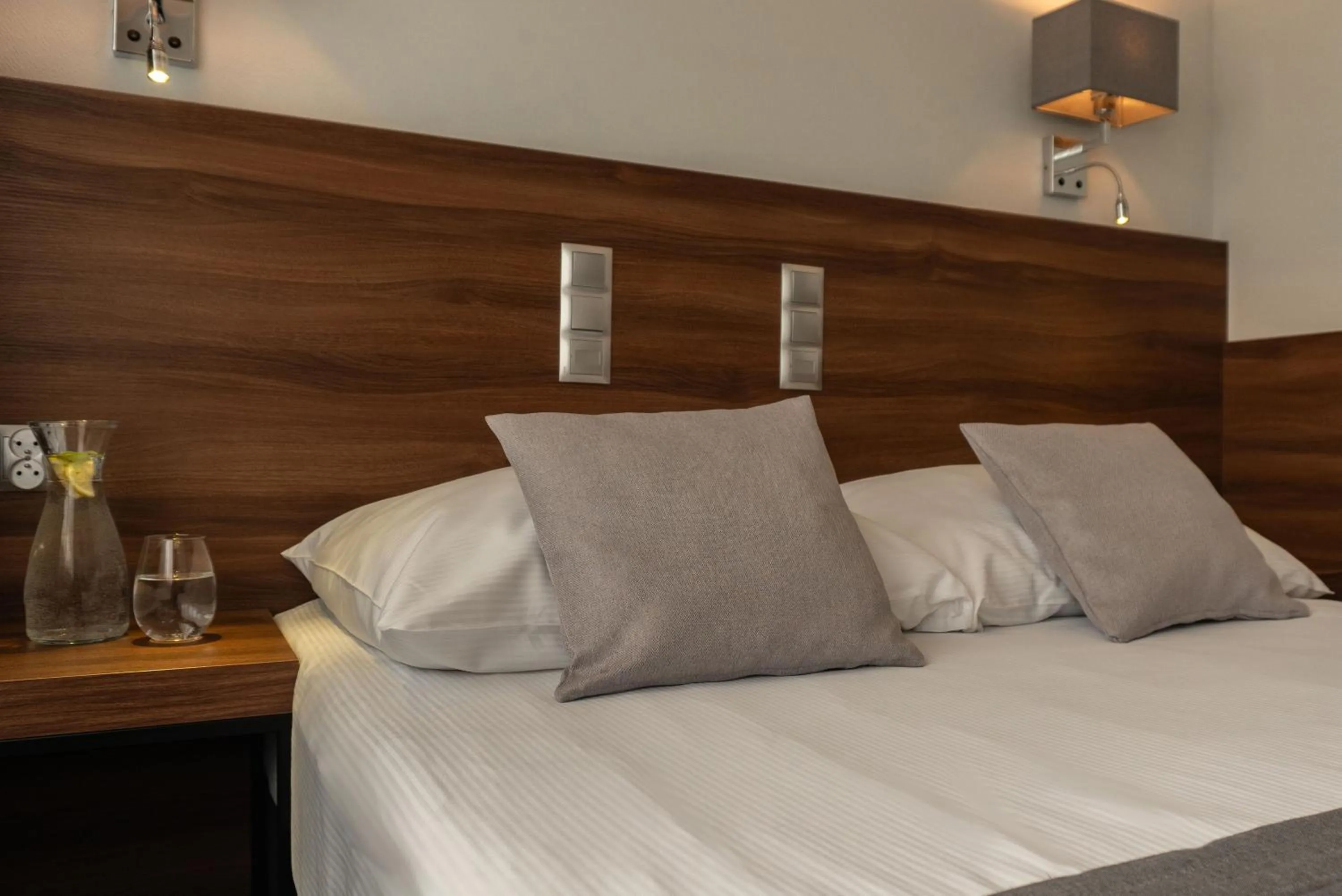 Bed in Hotel Oliwski