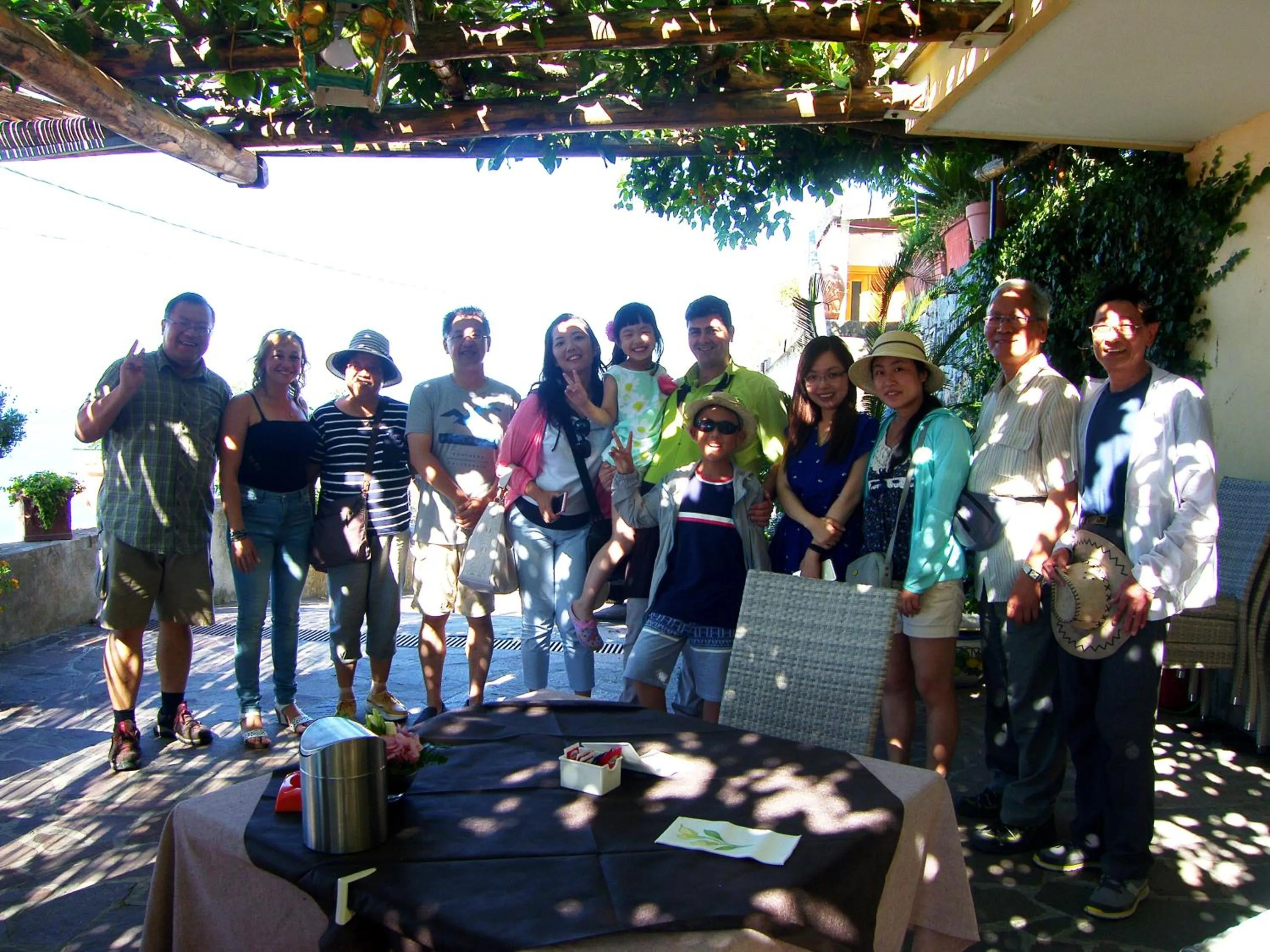 group of guests in Locanda Degli Agrumi