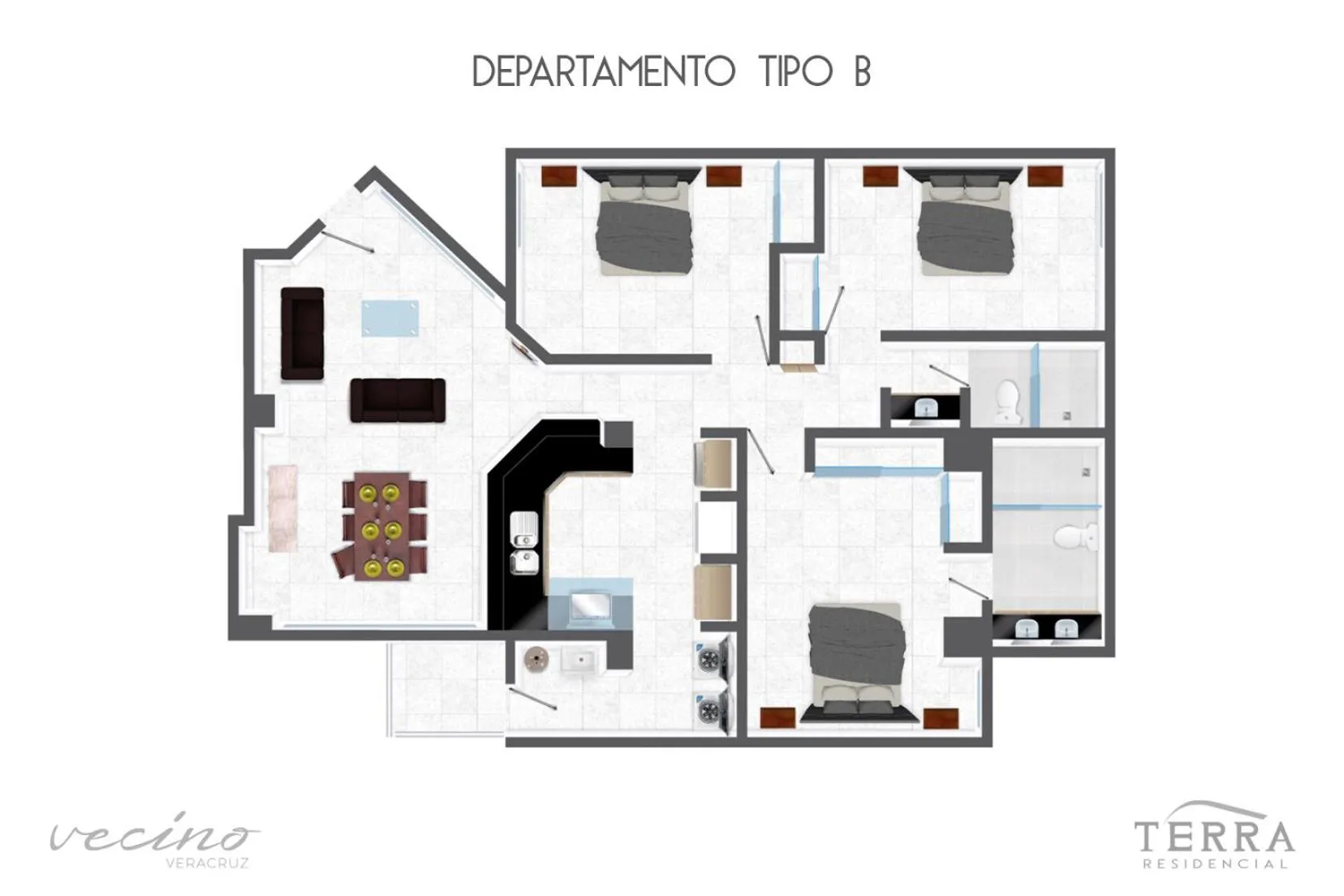 Floor plan in Terra Residencial