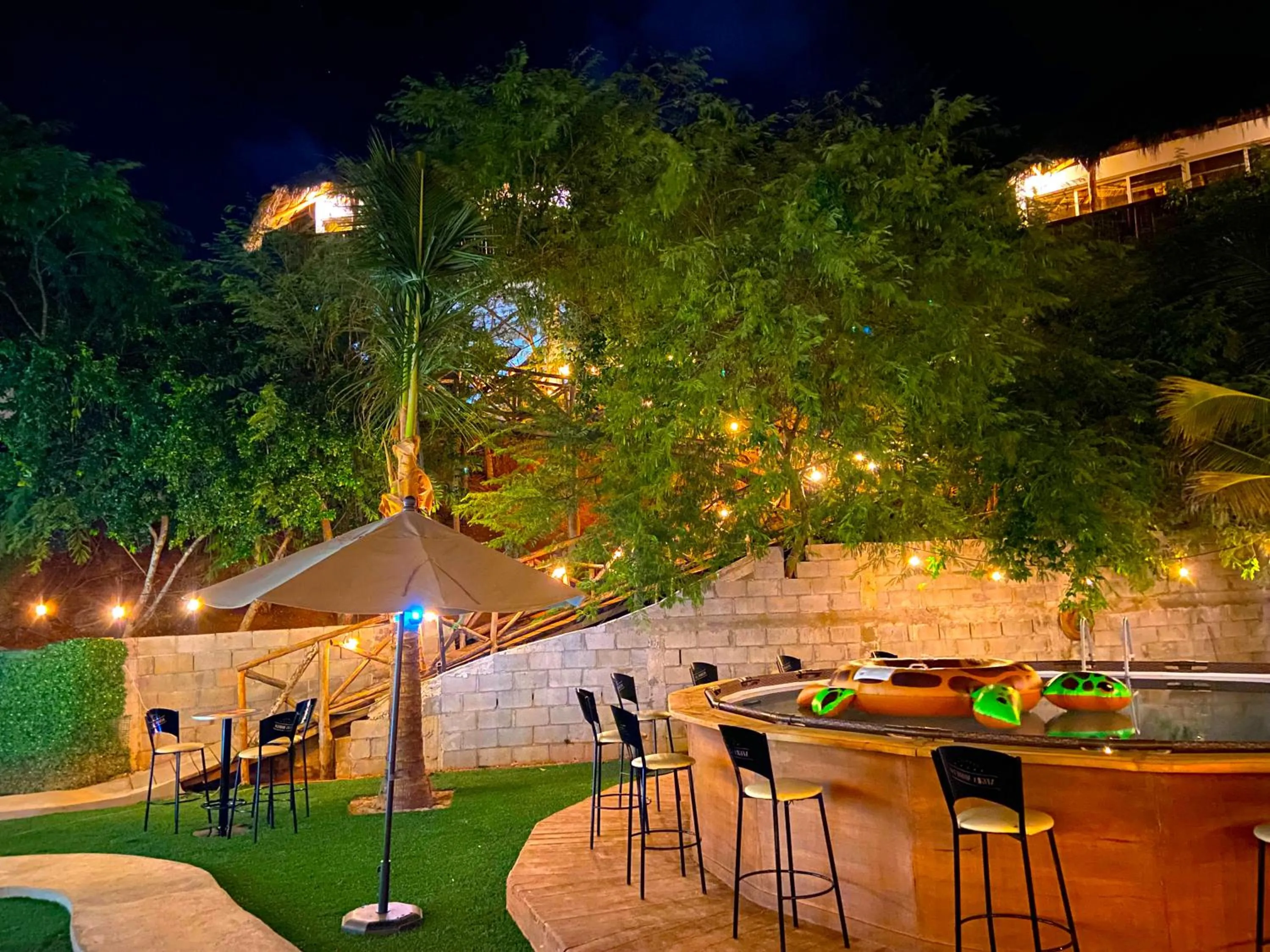 Patio in Palm Valley Cabins