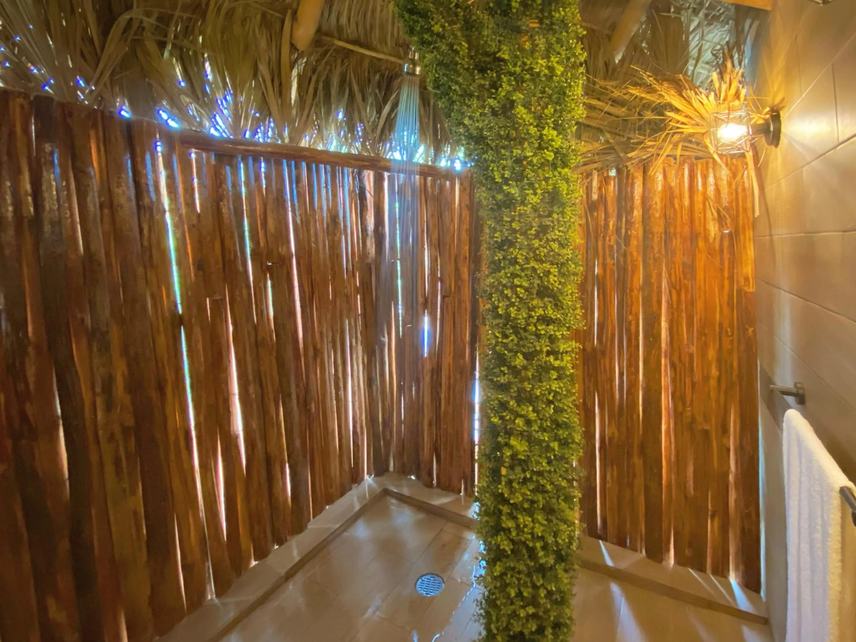 Shower in Palm Valley Cabins