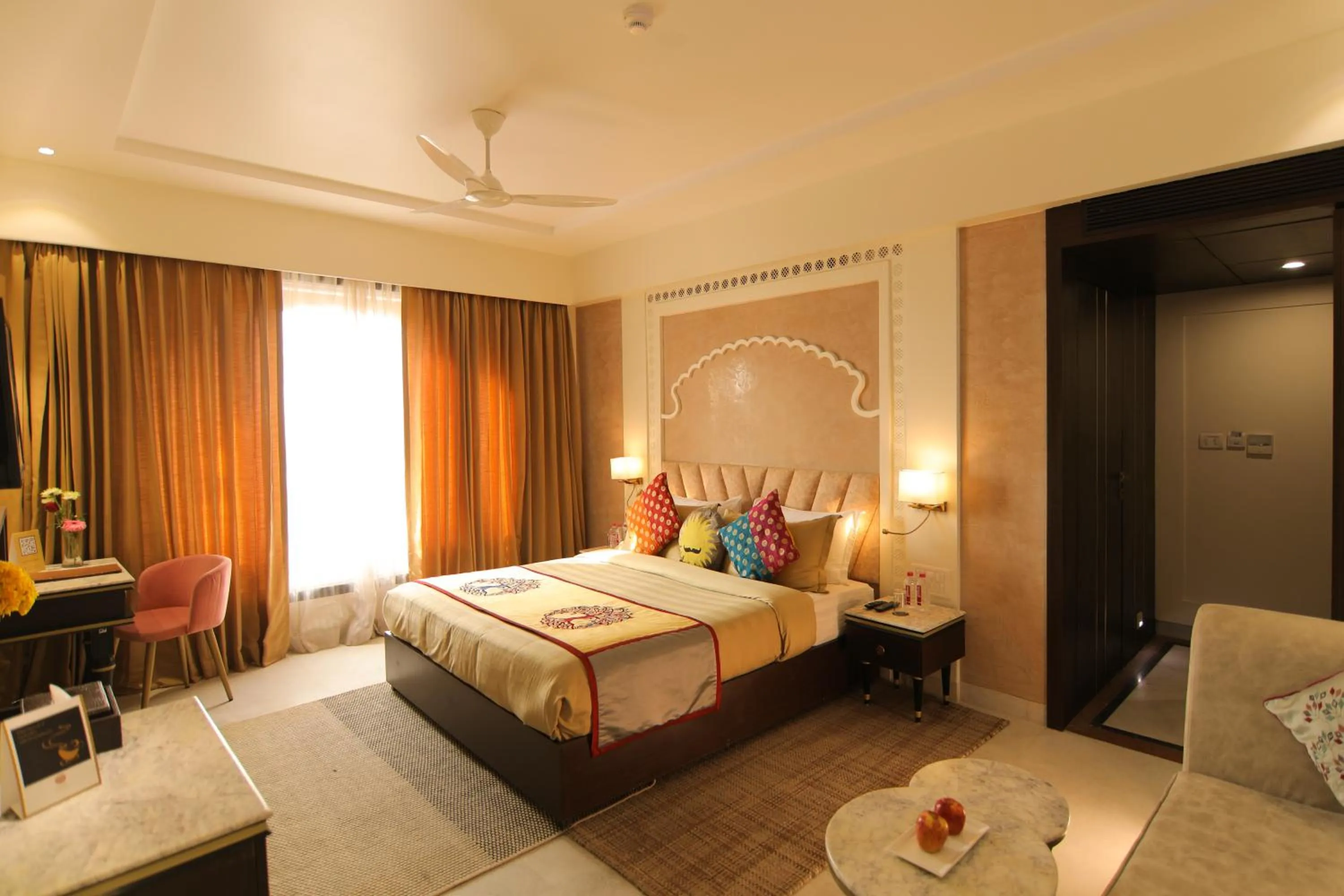 Bed in juSTa Ssatva Resort, Udaipur