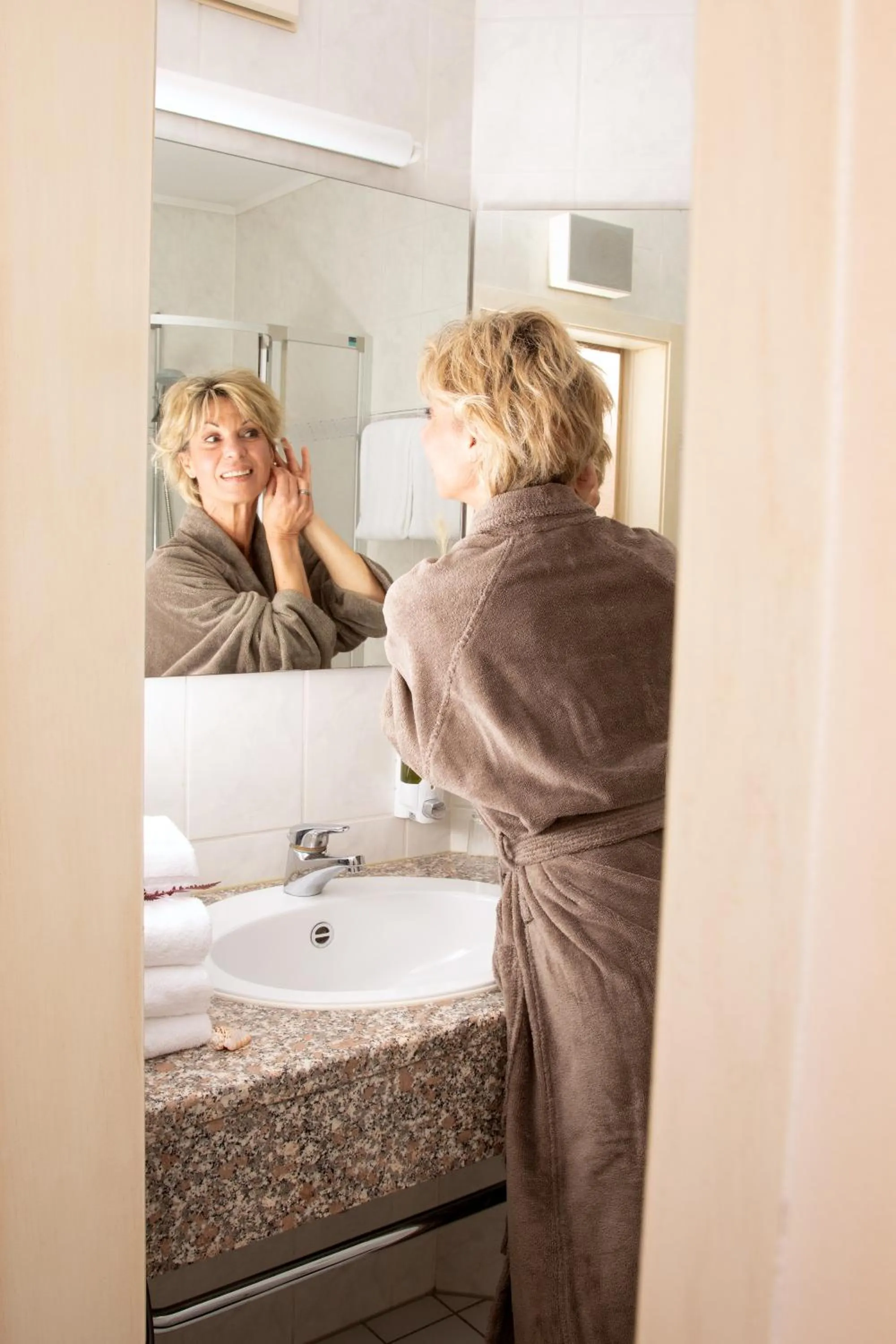 Bathroom in Hotel Alter Weißbräu