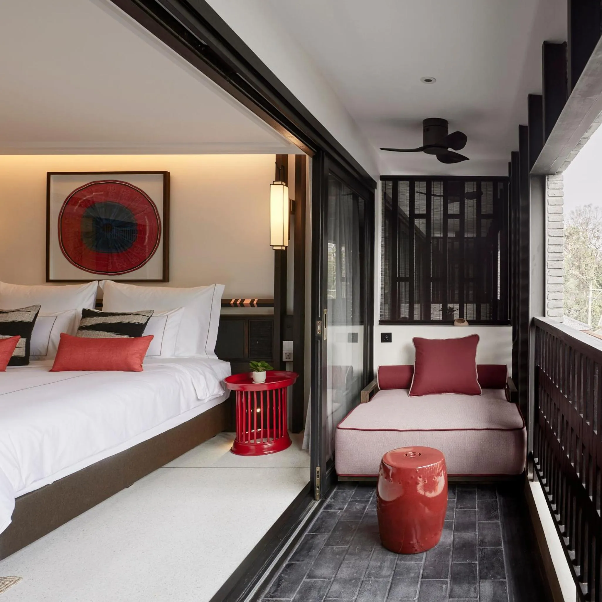 View (from property/room), Bed in Aleenta Retreat Chiang Mai - The Leading Hotels of the World