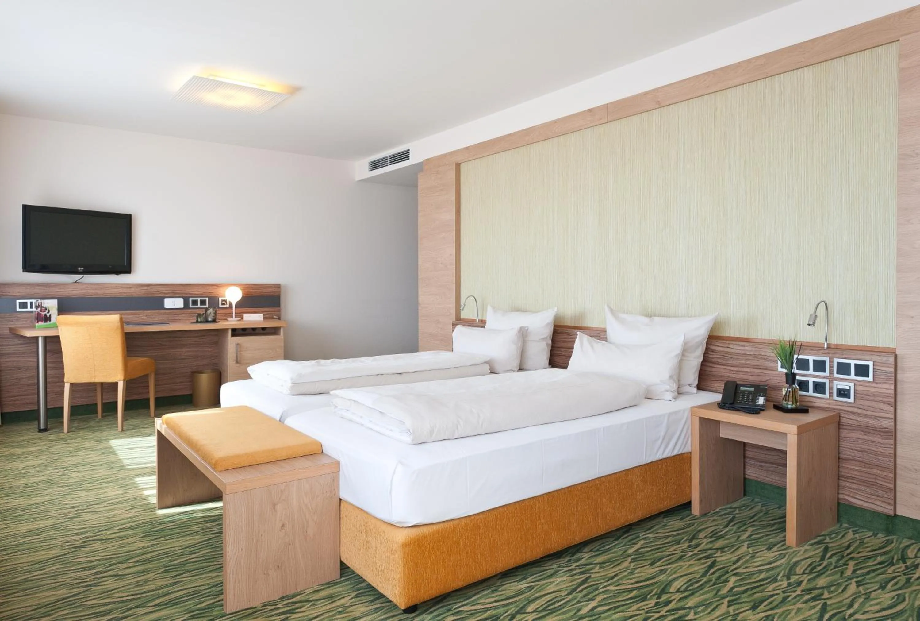 Decorative detail, Bed in Hotel Bildungsblick