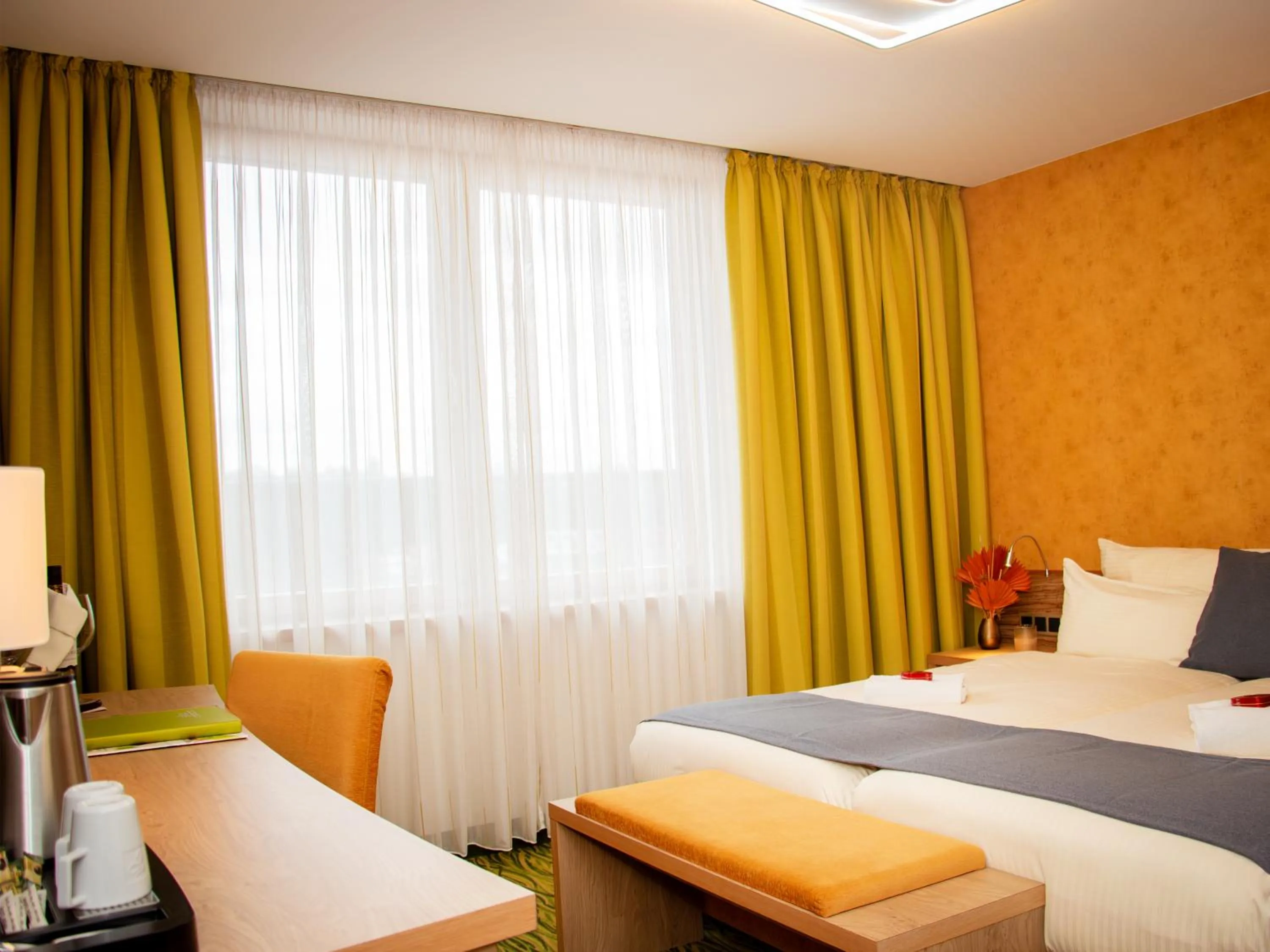 Bed in Hotel Bildungsblick