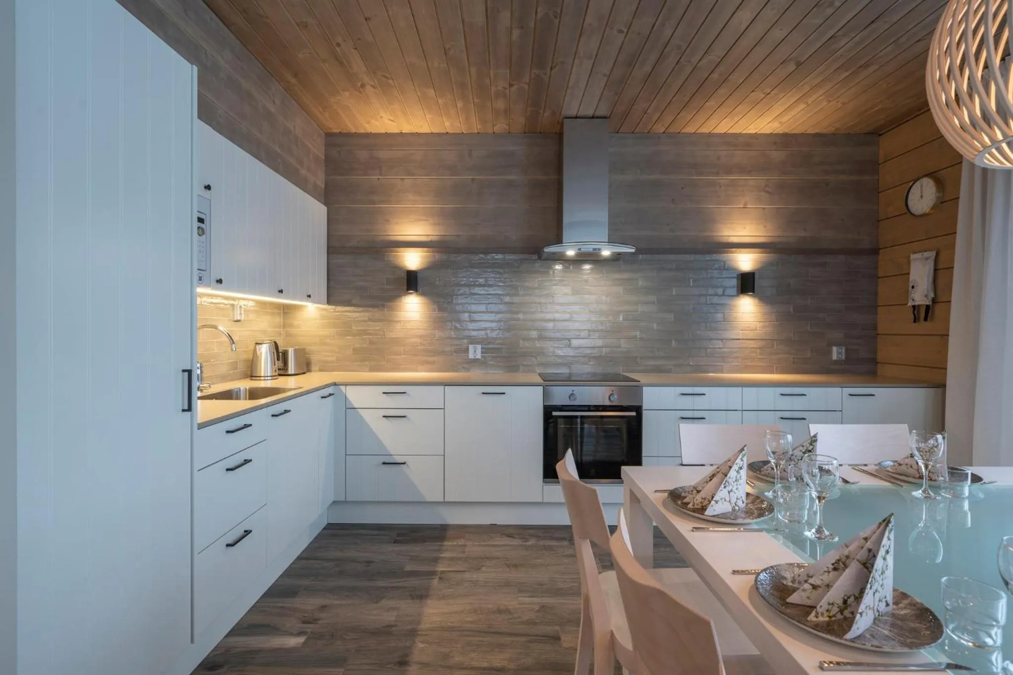 Kitchen or kitchenette in Ski-Inn Kultakero