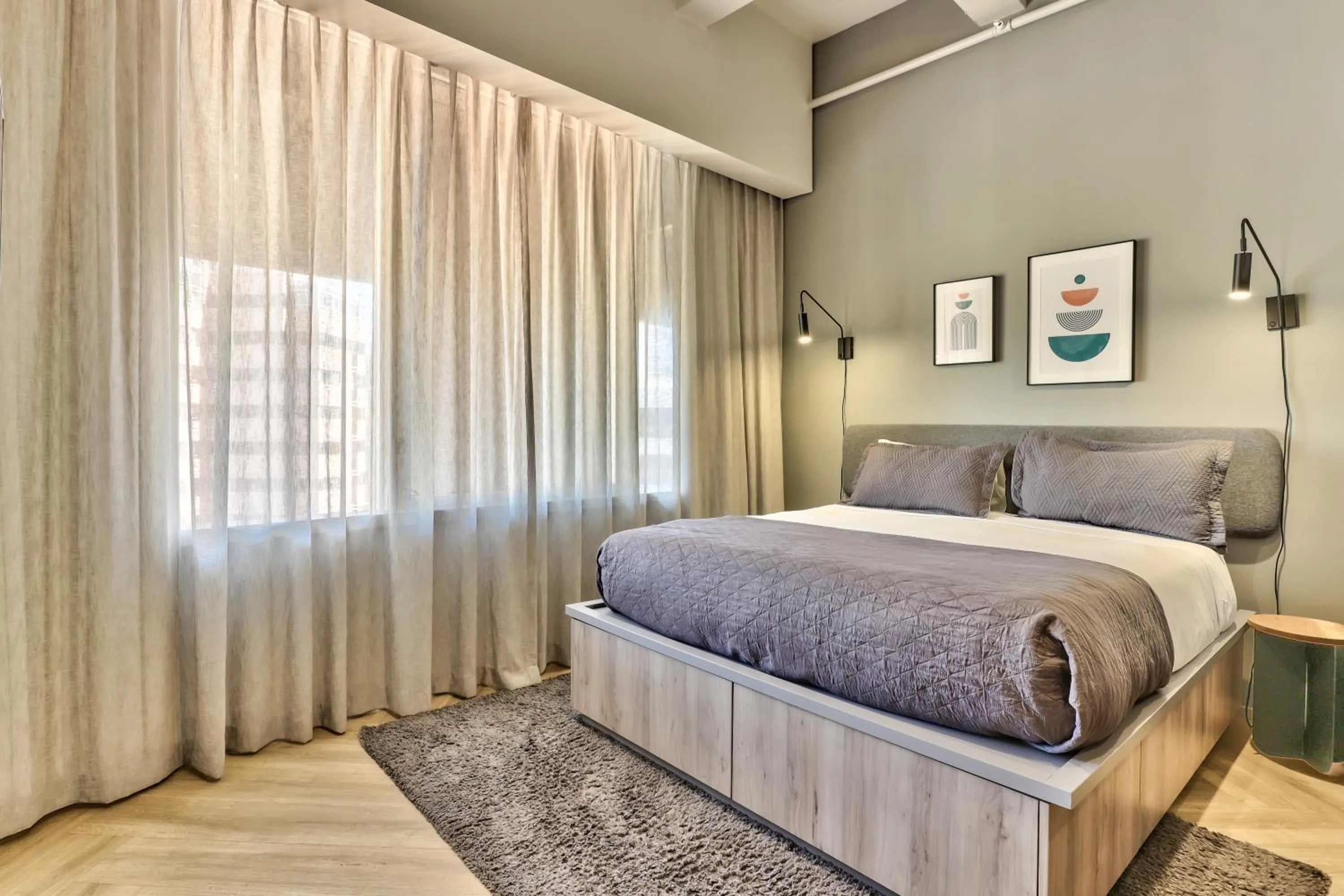 Bed in WINK Aparthotel One Thibault