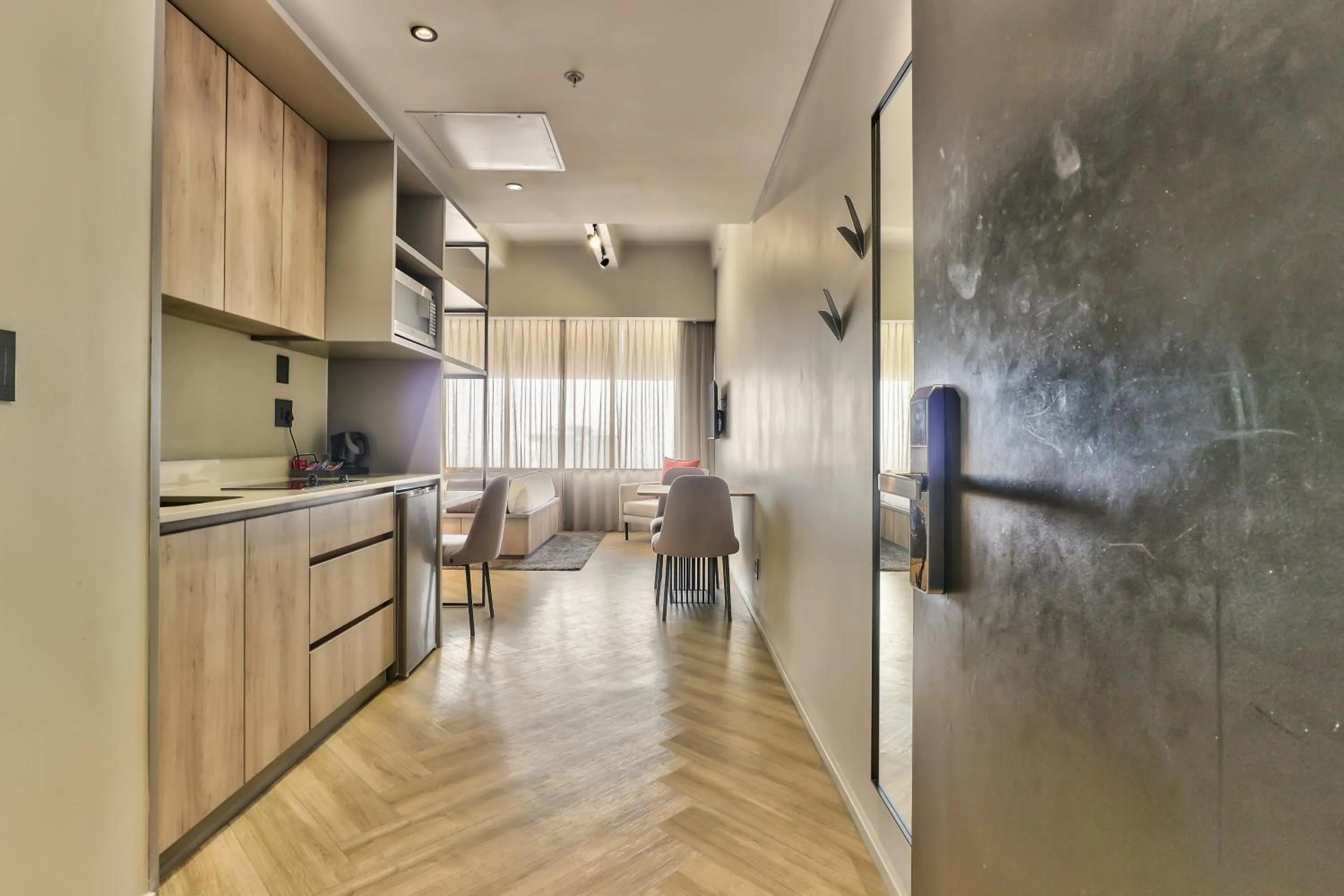 Kitchen or kitchenette in WINK Aparthotel One Thibault