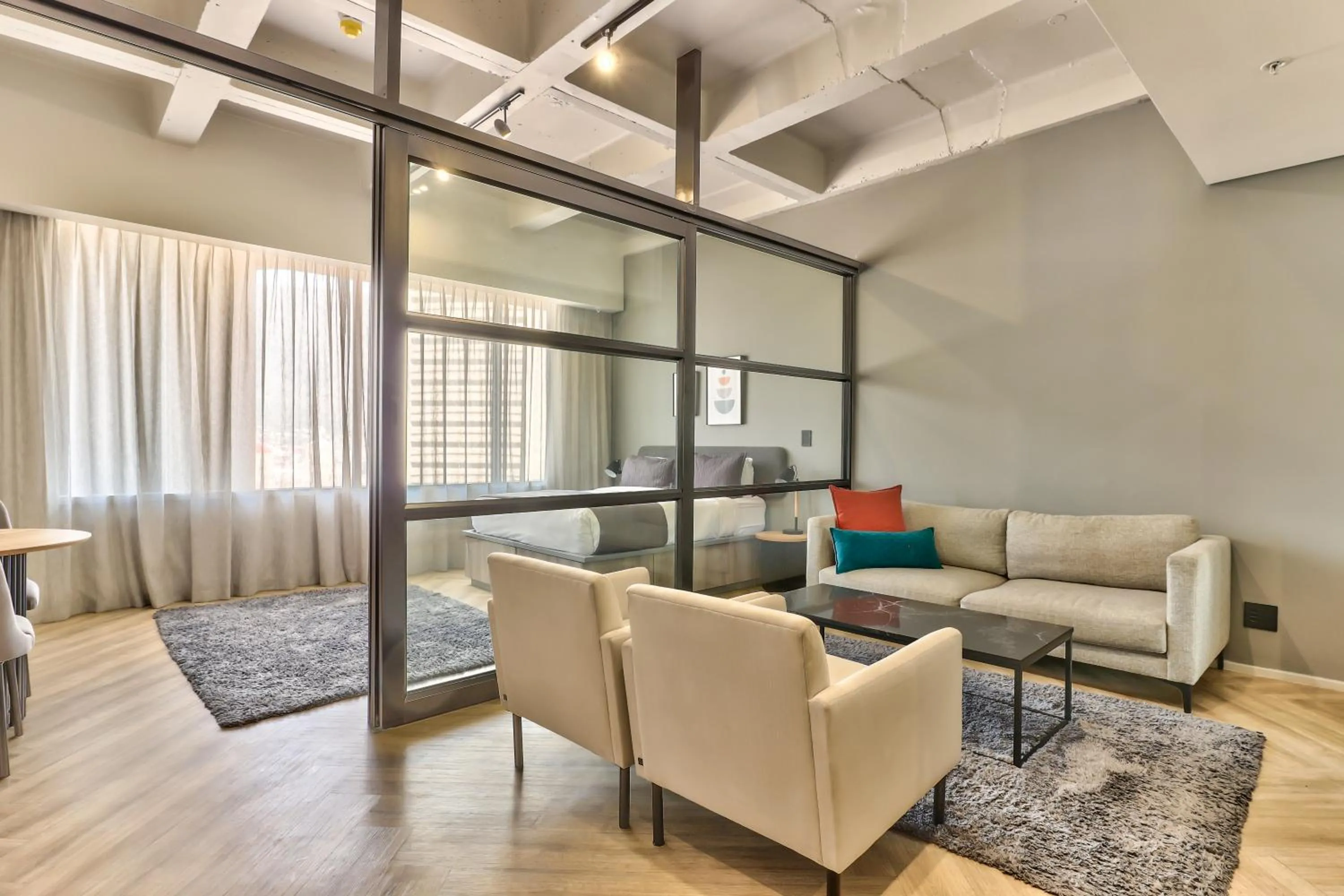 Bed in WINK Aparthotel One Thibault