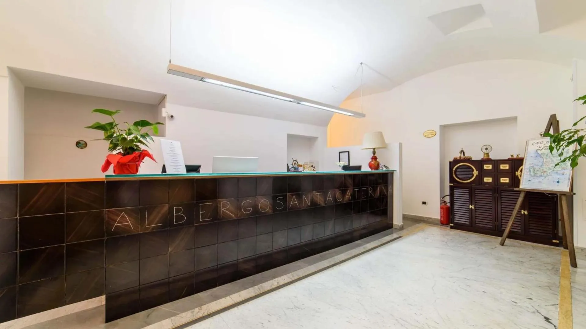 Lobby or reception in Hotel Santa Caterina