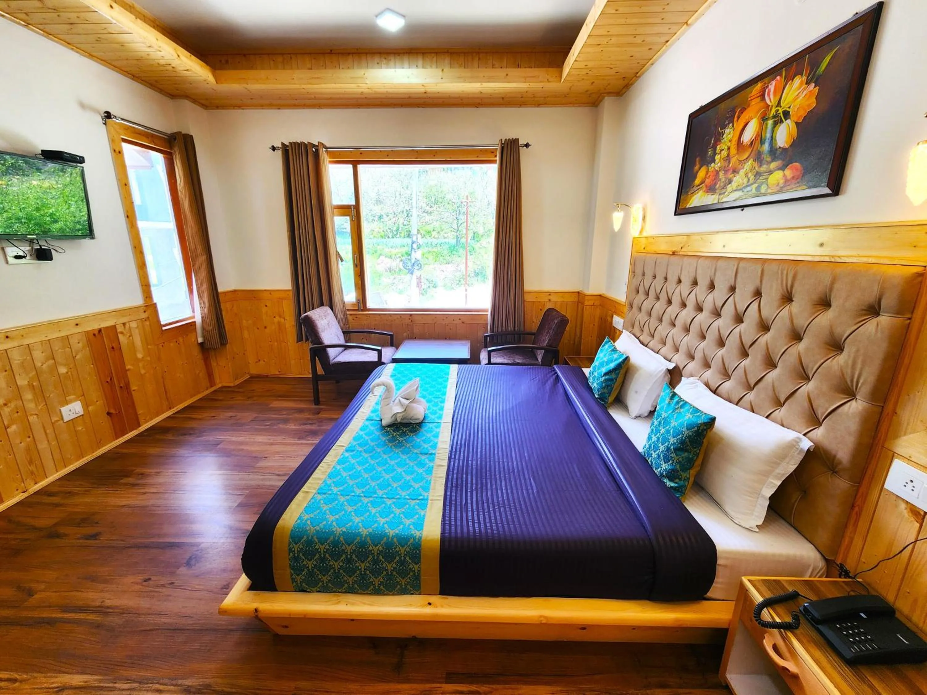 Bed in Luxury Planet Resort Manali