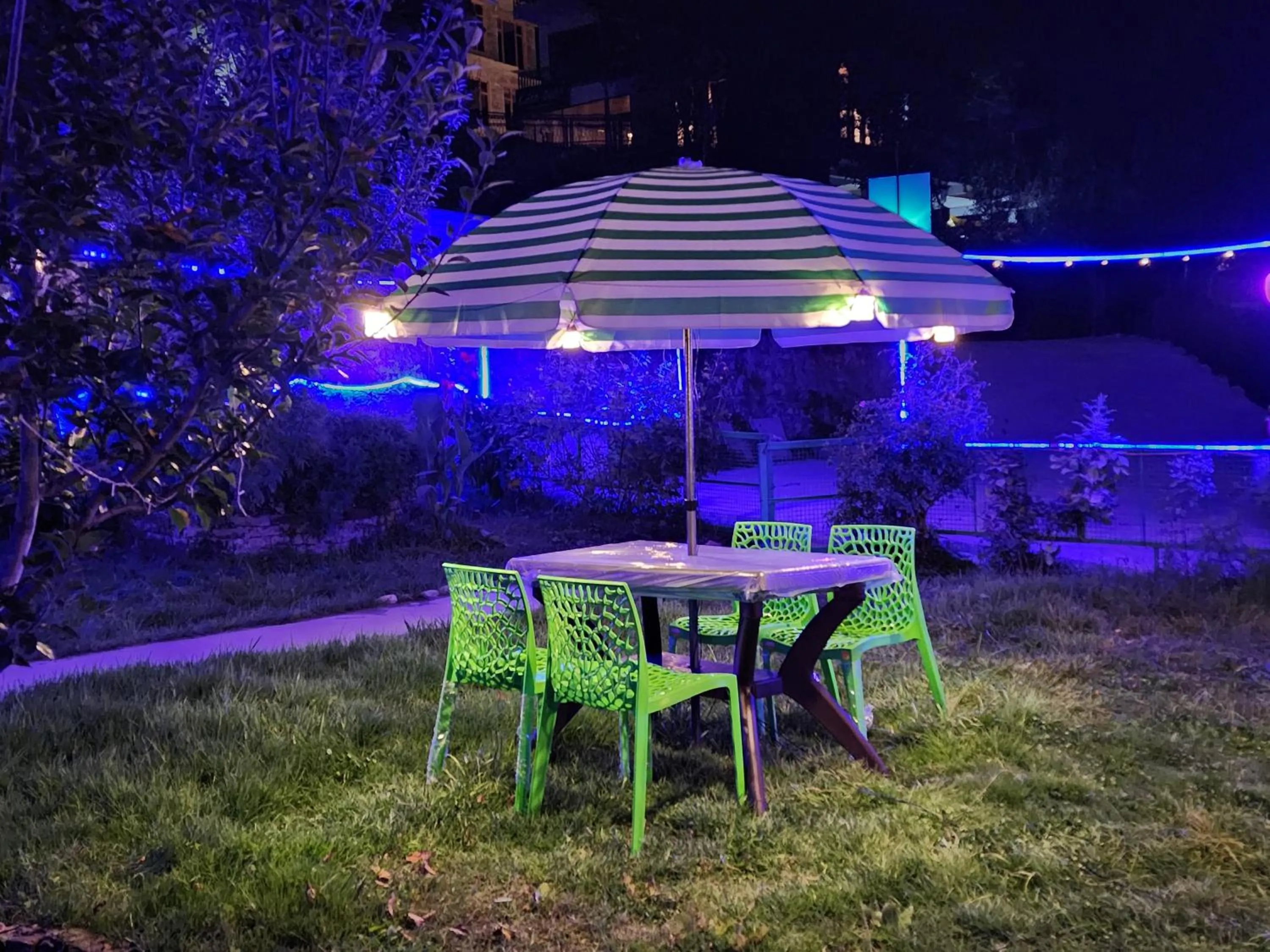 Garden view in Luxury Planet Resort Manali