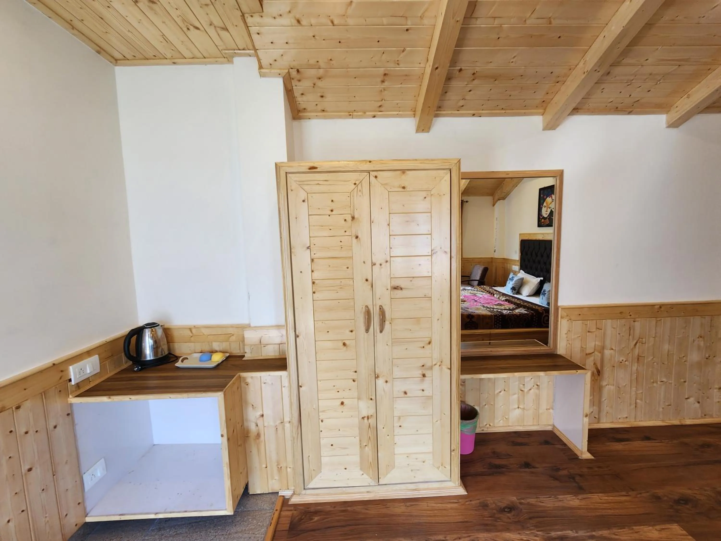 wardrobe in Luxury Planet Resort Manali